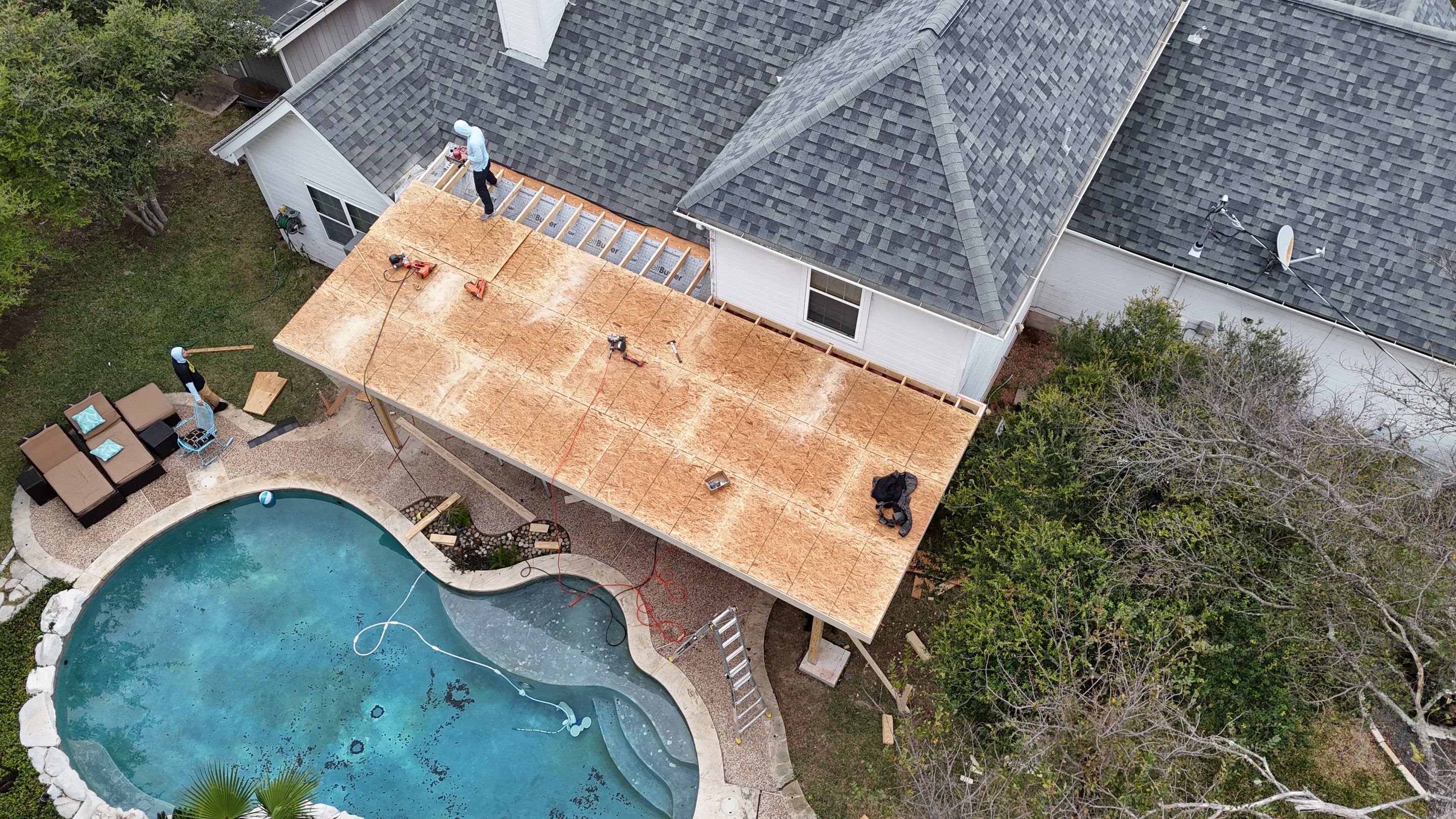 Residential Roof Replacement using Owens Corning - Duration - Estate Gray by Action Exteriors Austin