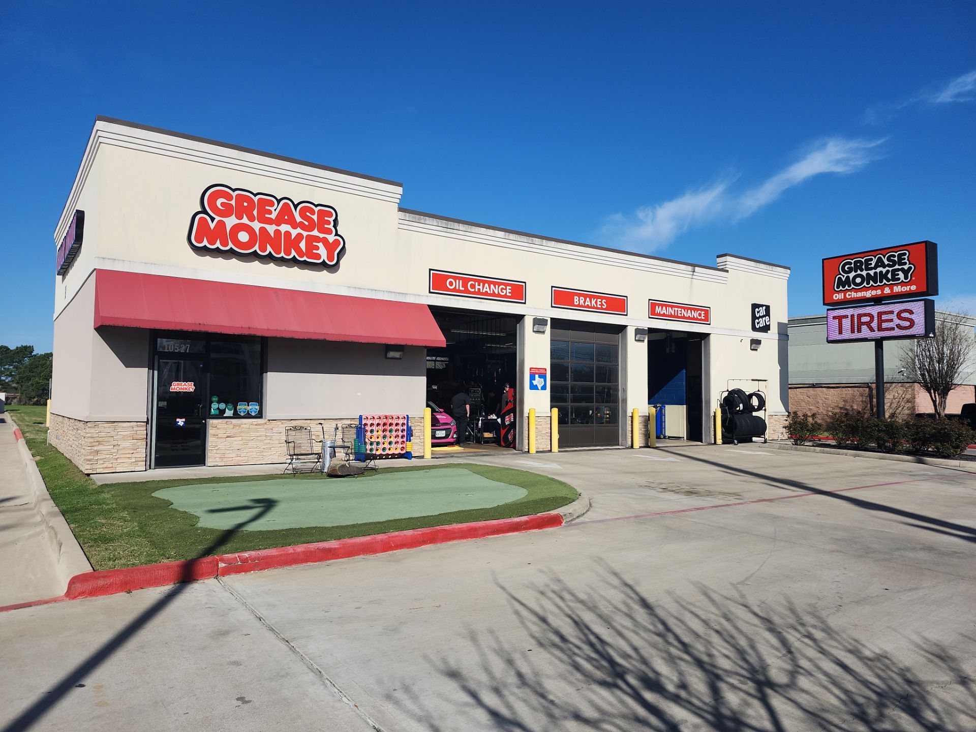 Grease Monkey Oil Change - Exterior Transformation by Fresh Coat Painters of NW Houston