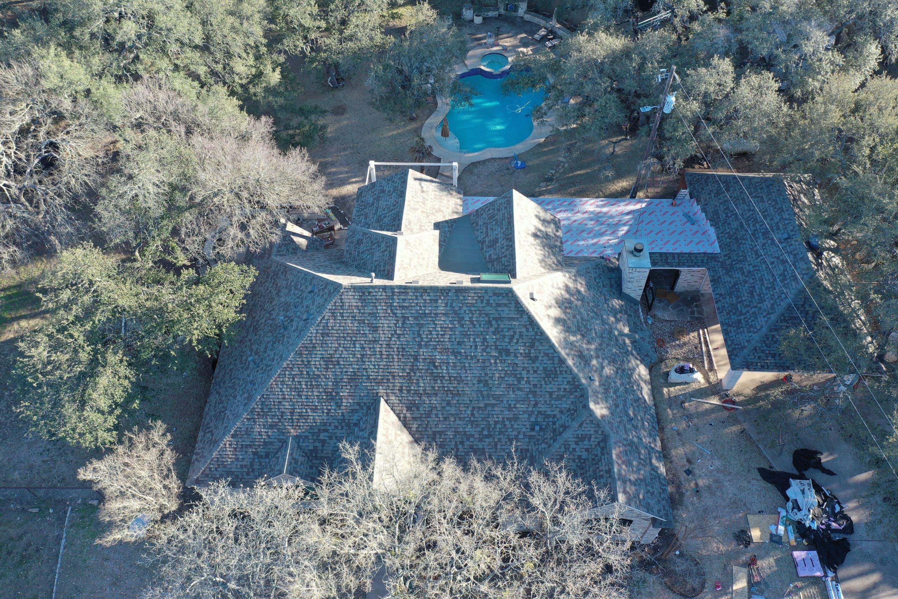 Residential Roof Replacement using Owens Corning Duration by Action Exteriors Austin