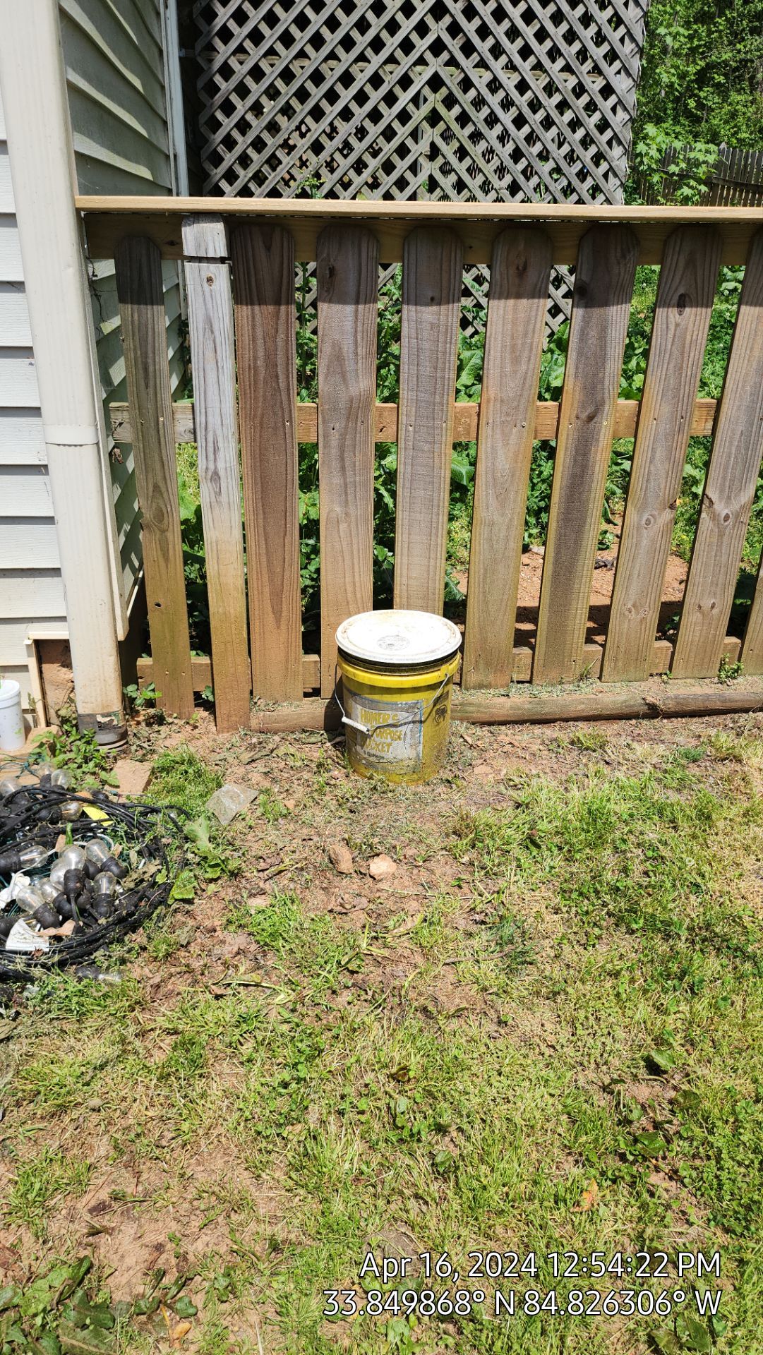 Fence Installation of Capped Wood Privacy Fence by Titans of Timber Fence & Stain