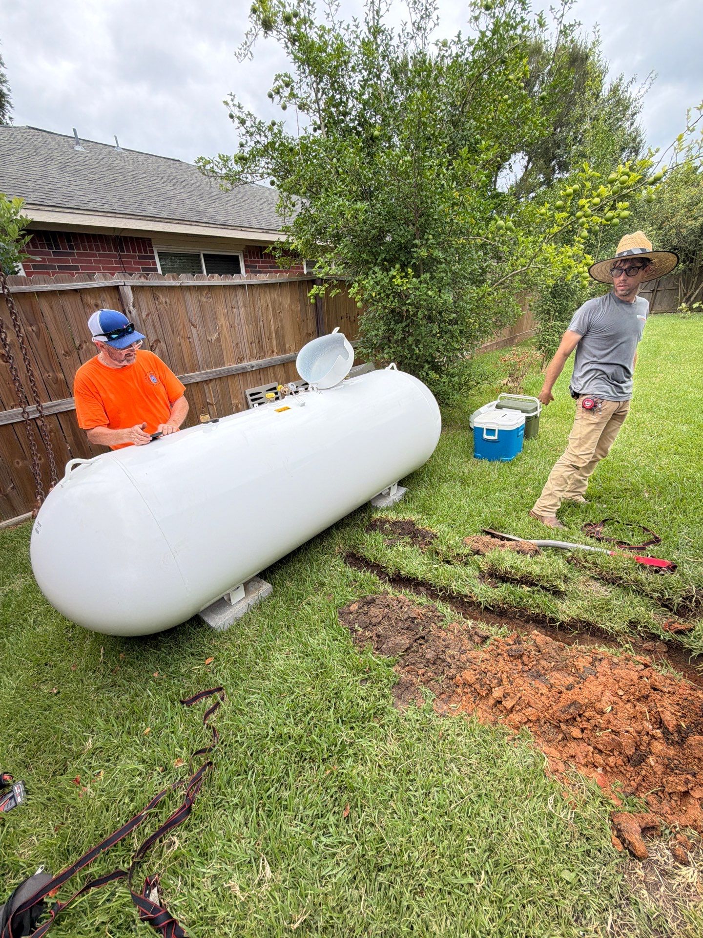 Kohler Home Standby Generator and Propane Tank Installation in Montgomery, Texas by GenTex Elite Services