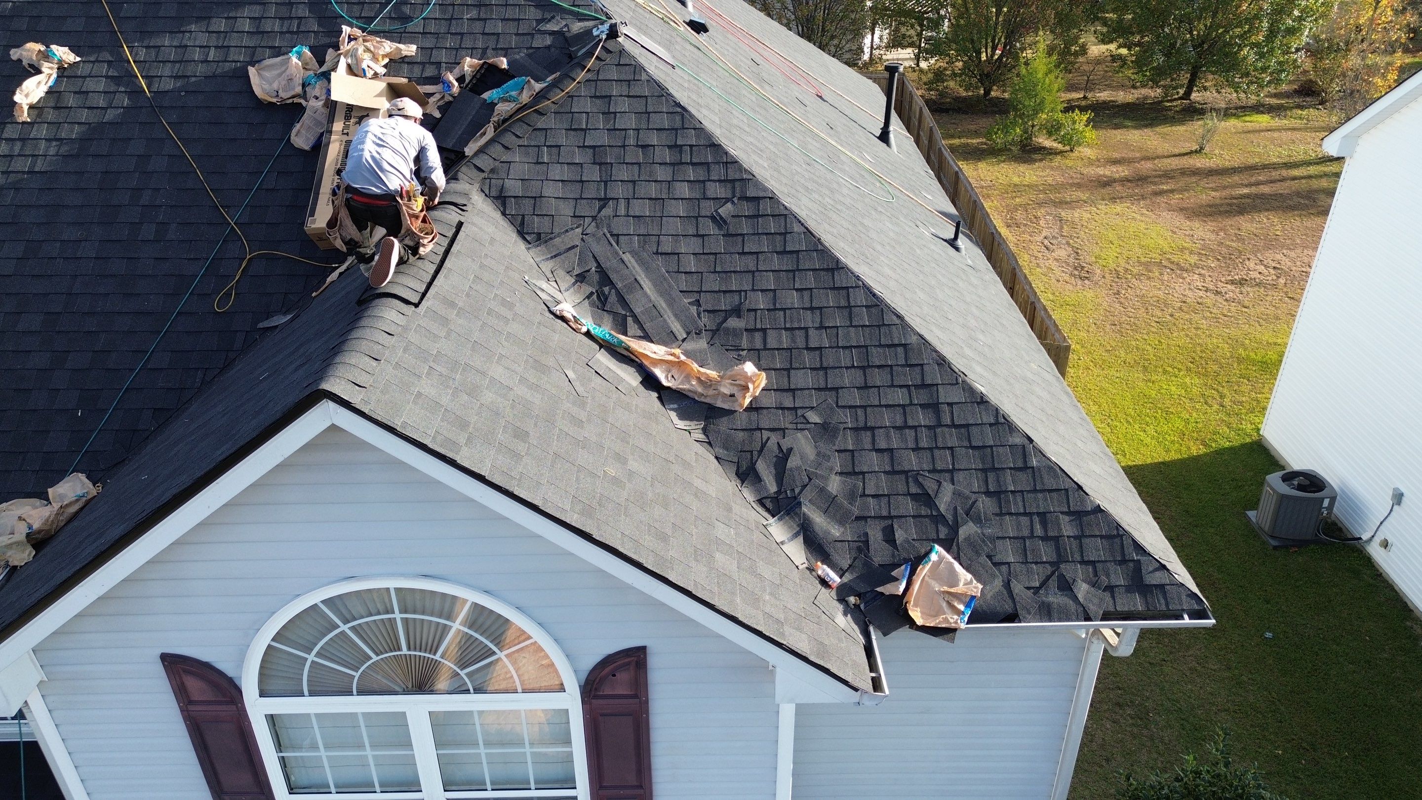 Roof replacement by hail damage by Just Brilliant Restoration JBR