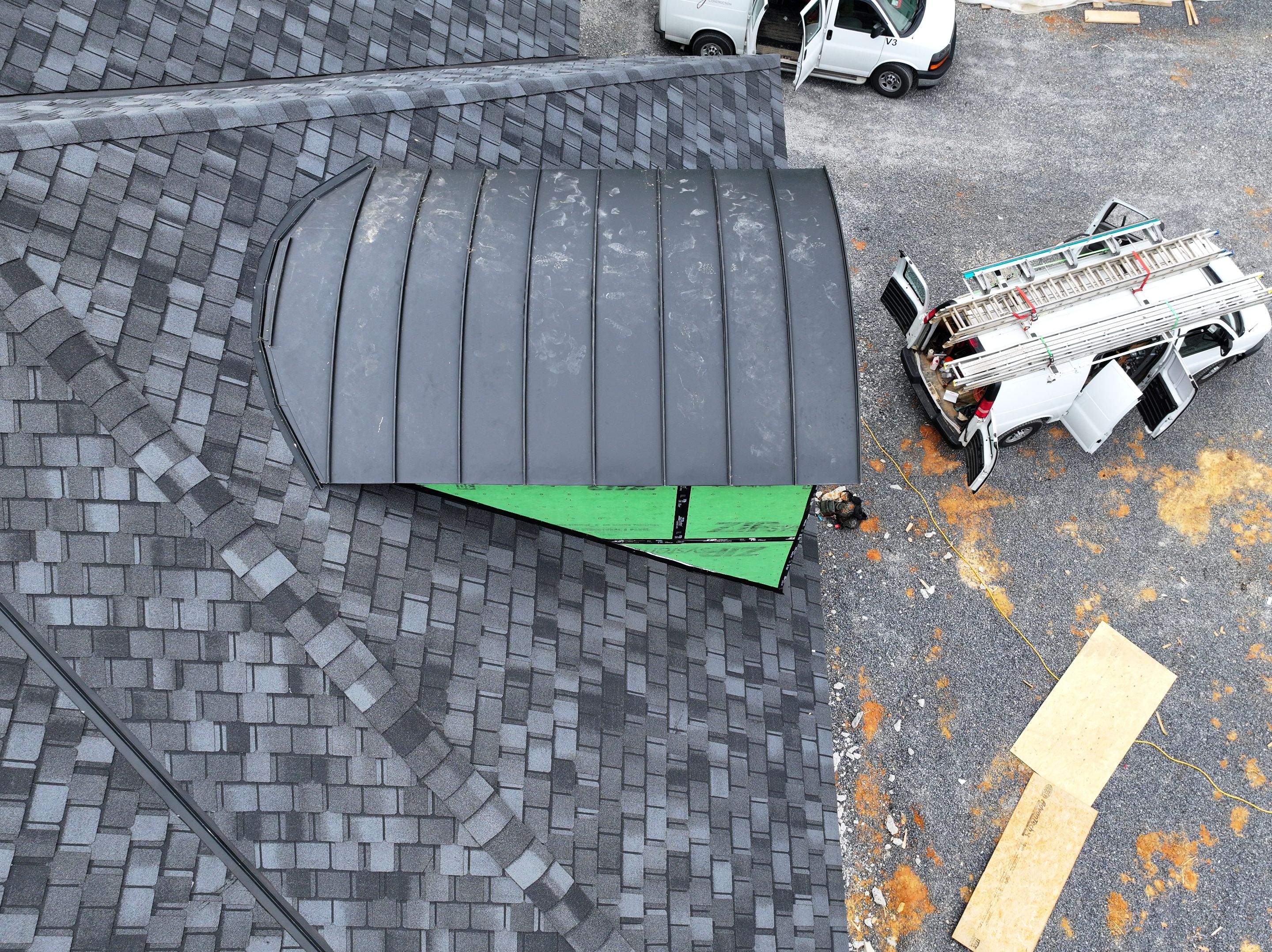 Lake Road New Construction - Belmont by Omnia Roofing