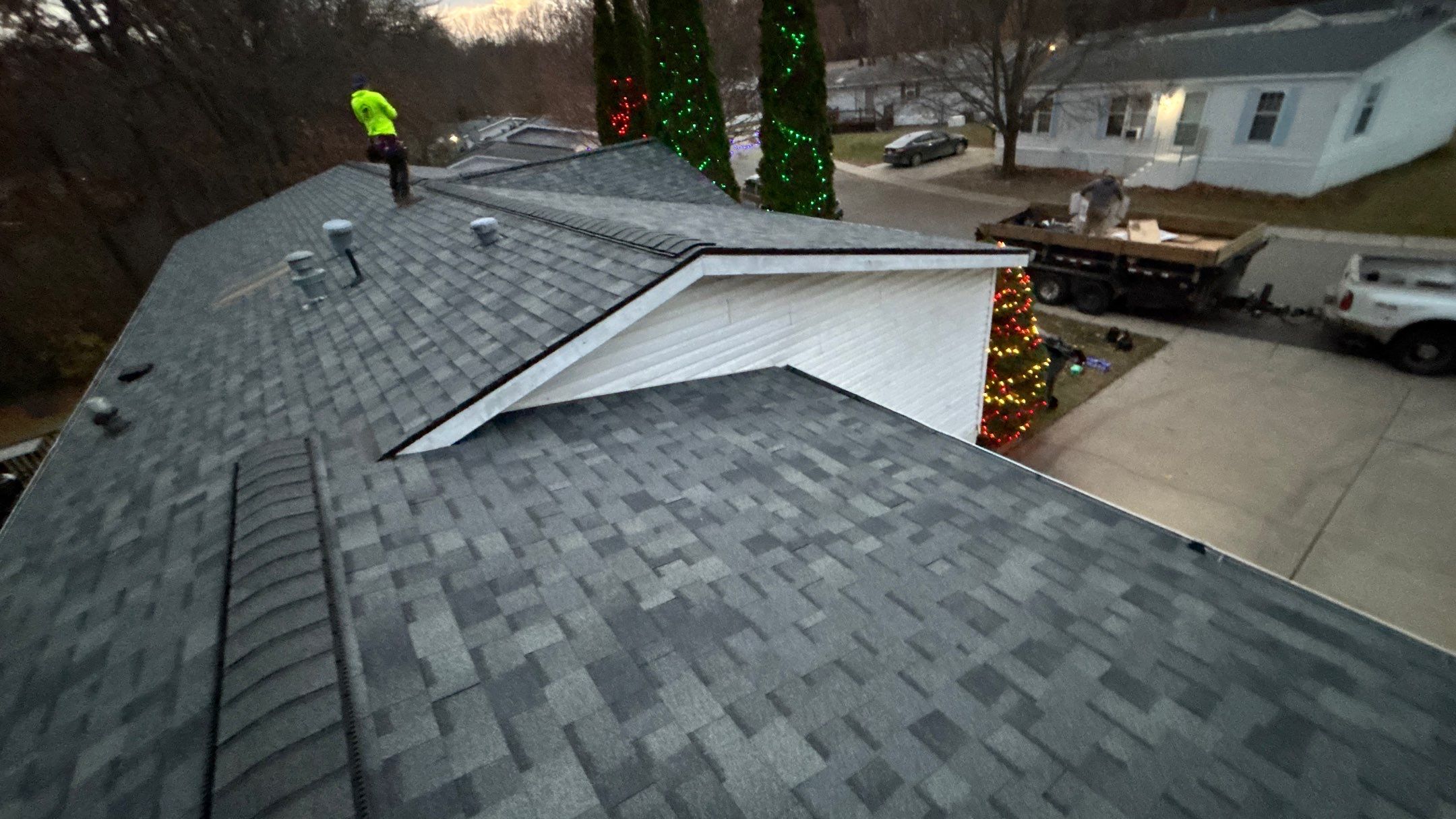 Roof Replacement using Owens Corning Estate Gray by 180 Contractors