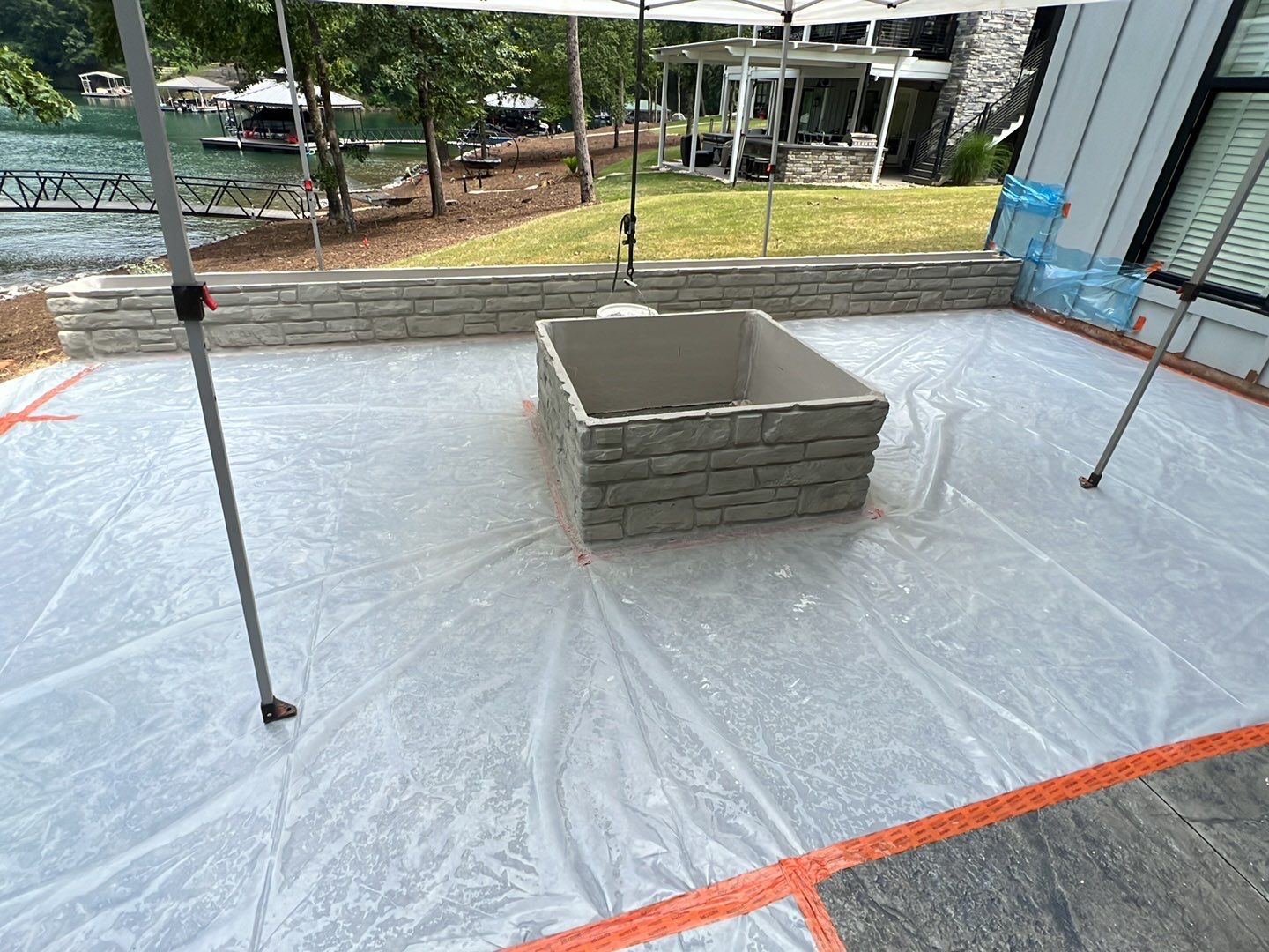 Stamped Concrete Patio by Xtreme Concrete Services