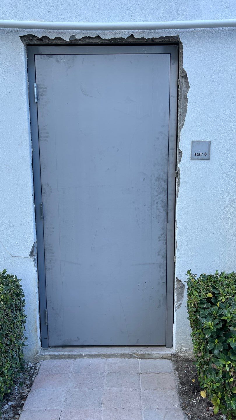 Commercial Stairwell Door Replacement & Hollow Metal Door Retrofit – Pompano Beach High-Rise by The Door Doctor of South Florida, Inc.