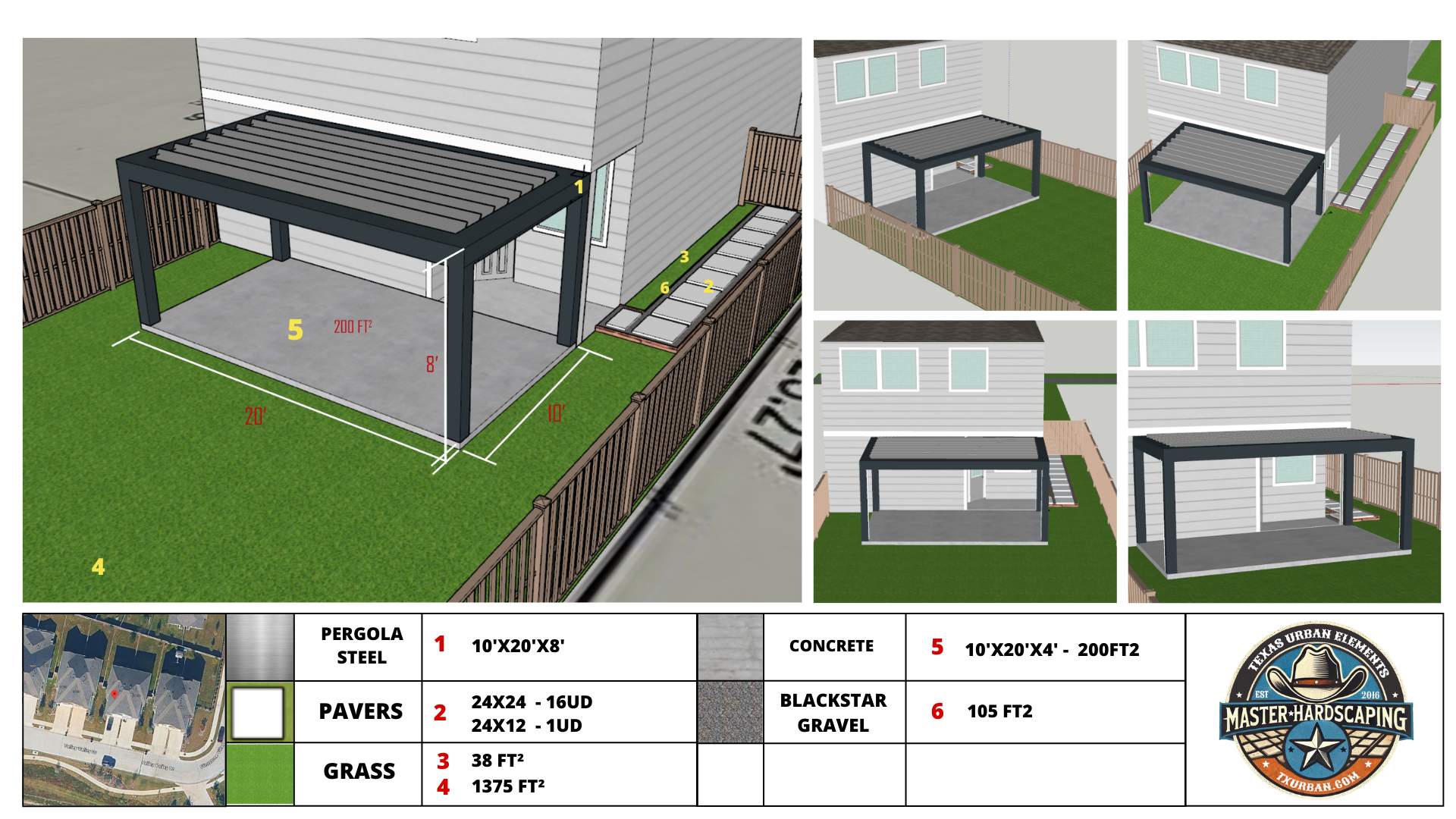 Approved! Axel’s Full Backyard Vision Secured with Our 3D Design Service! 📄✅ by Texas Urban Elements