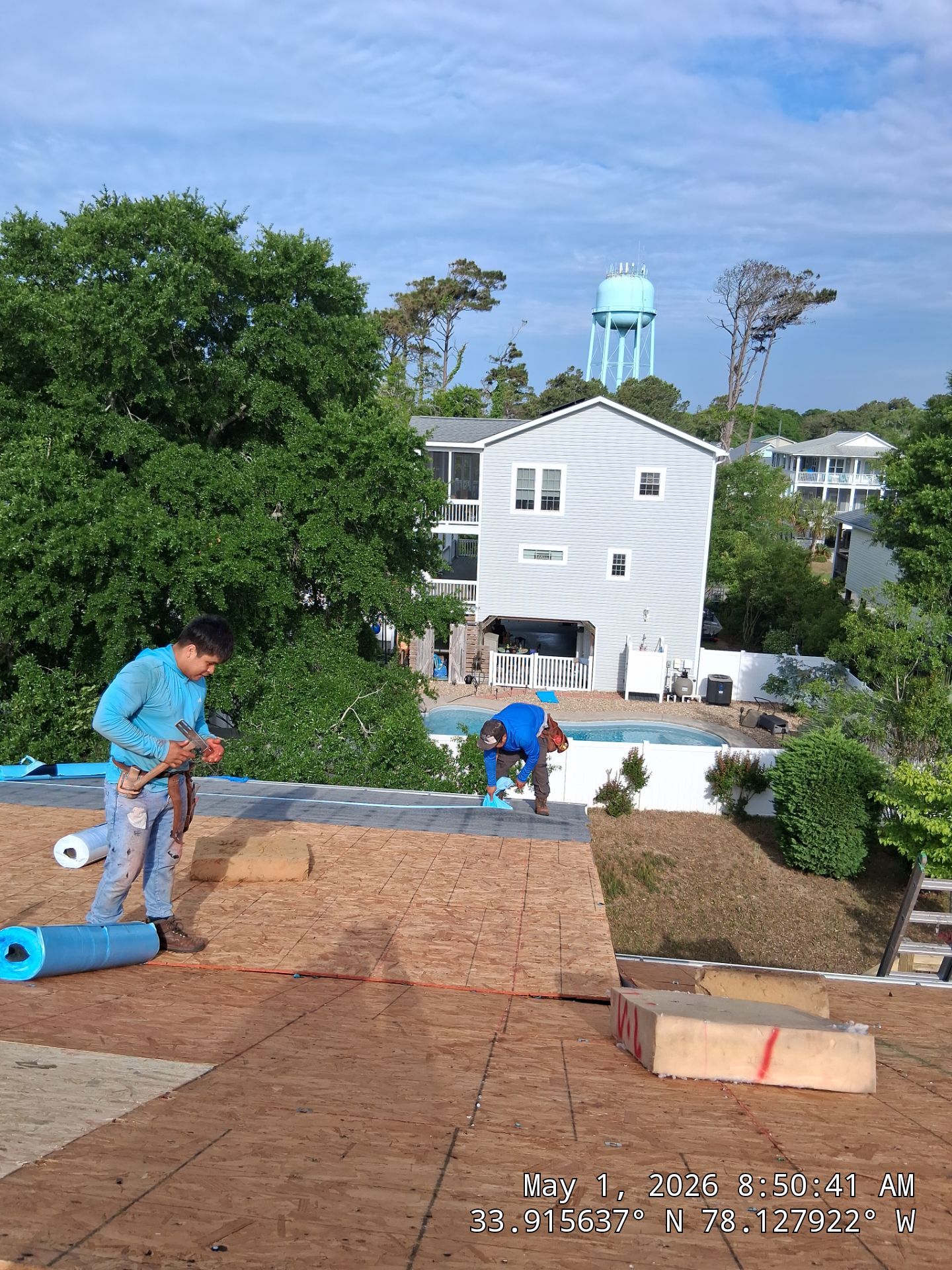 Fortified Roof Replacement in Oak Island by Roofing Contractors Wilmington using Landmark Pro Georgetown Gray by RGR Construction and Roofing, LLC