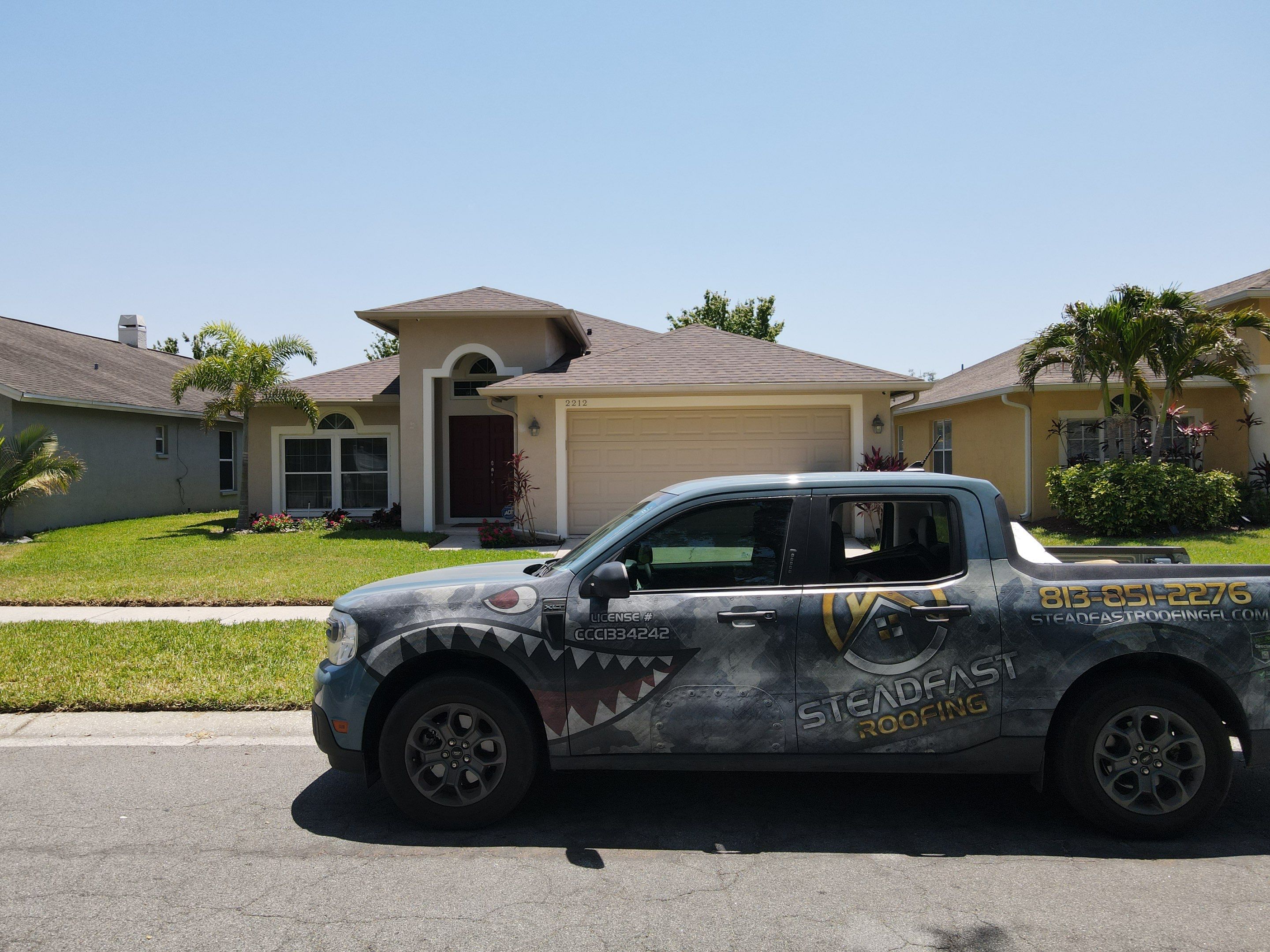 Roof Replacement in Brandon, FL. by Steadfast Roofing