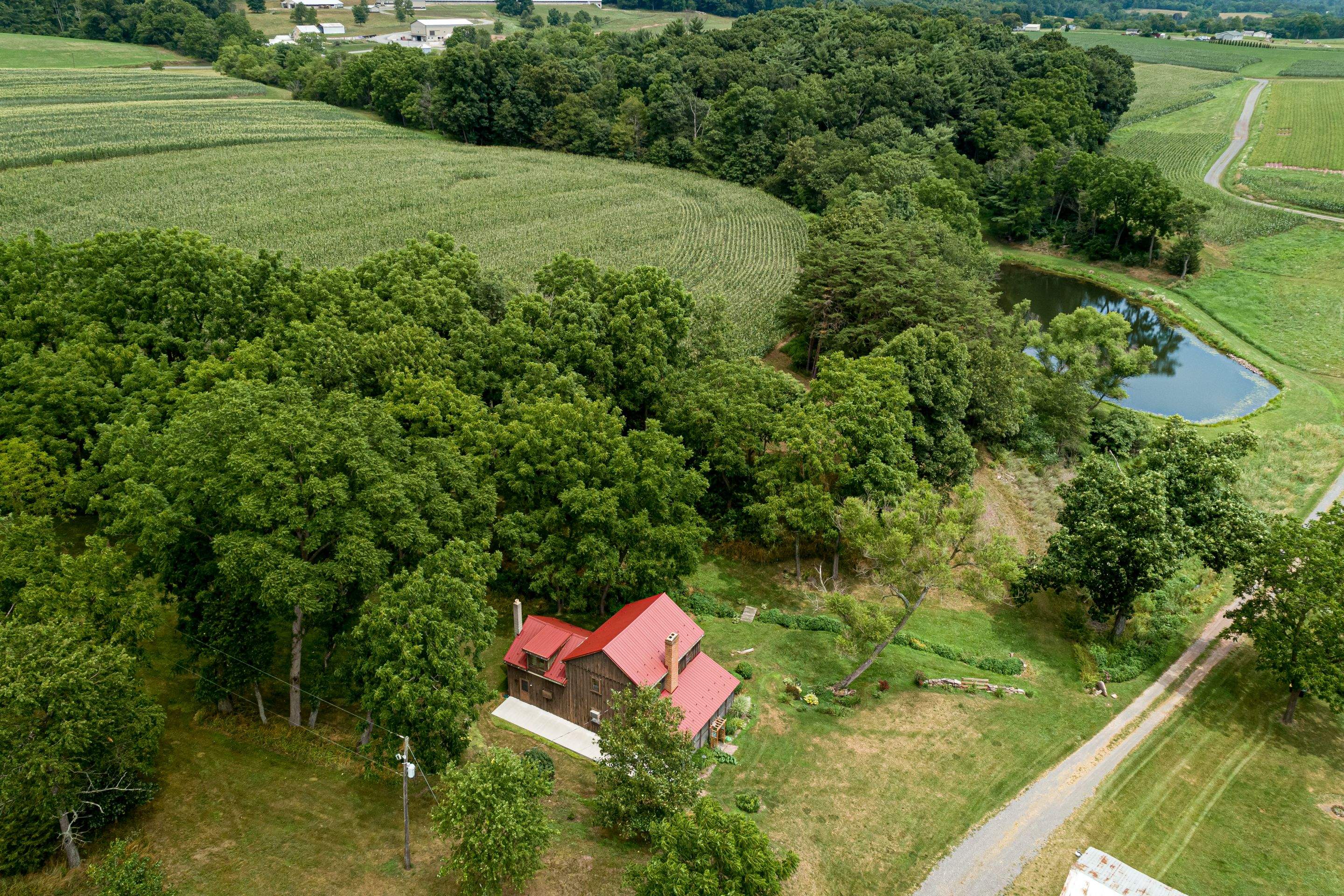 Metal Roof-colonial red by Esh Builders