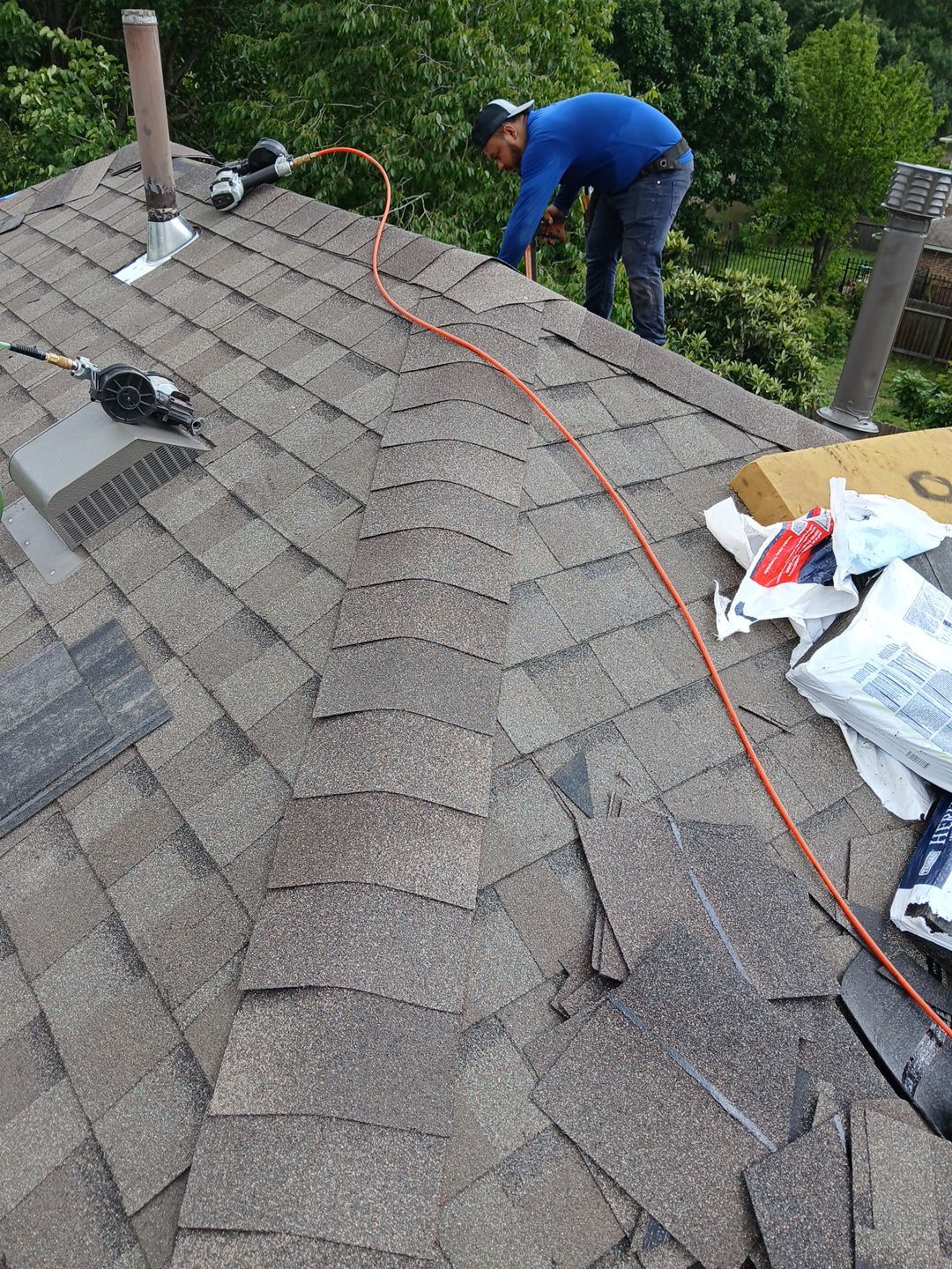 Residential Roofing Installation using Owen's Corning Duration (Lifetime) Shingles by Roof Repair Company