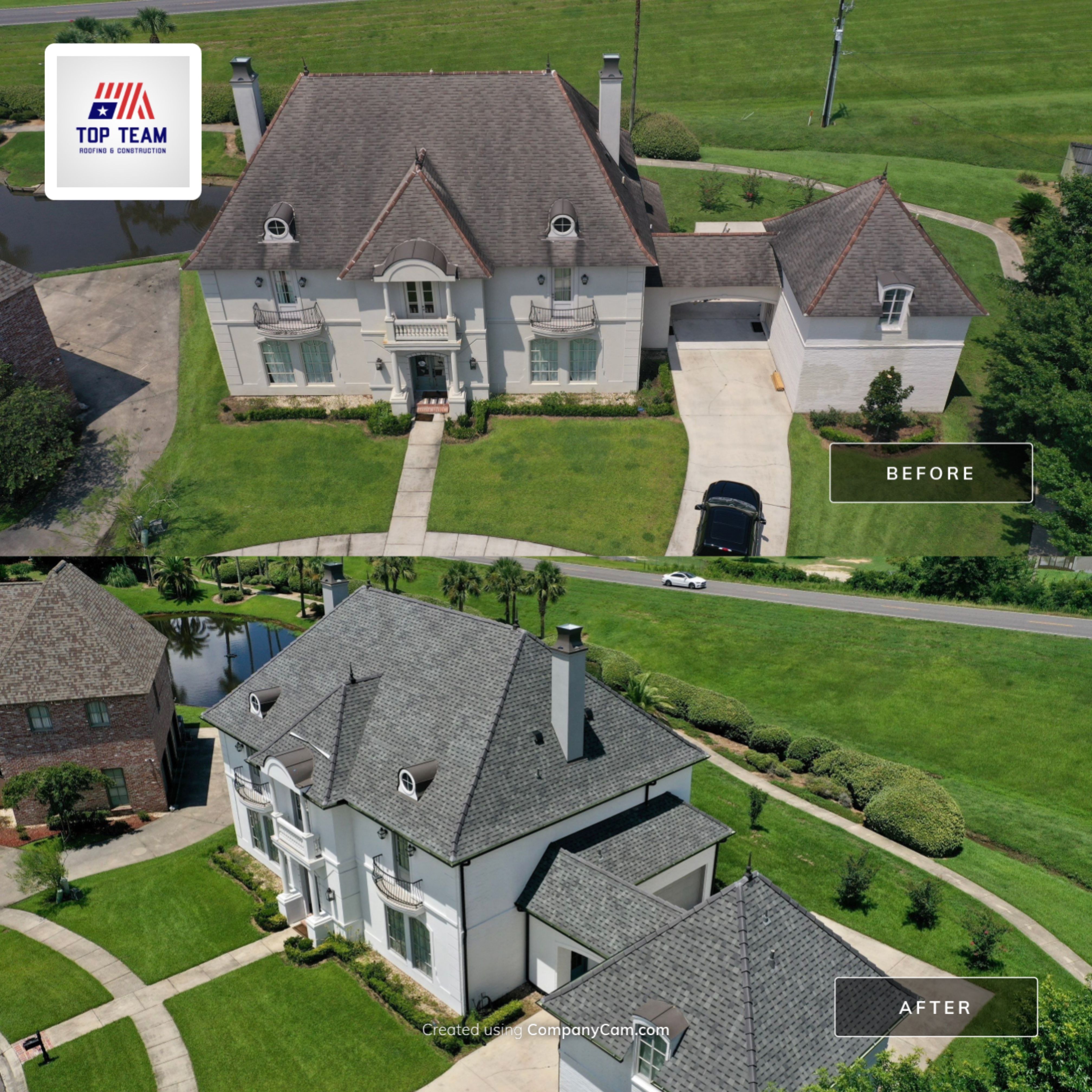 Atlas Pinnacle Pristine Hearthstone with Hecker Lap Ridge Tiles by Top Team Construction