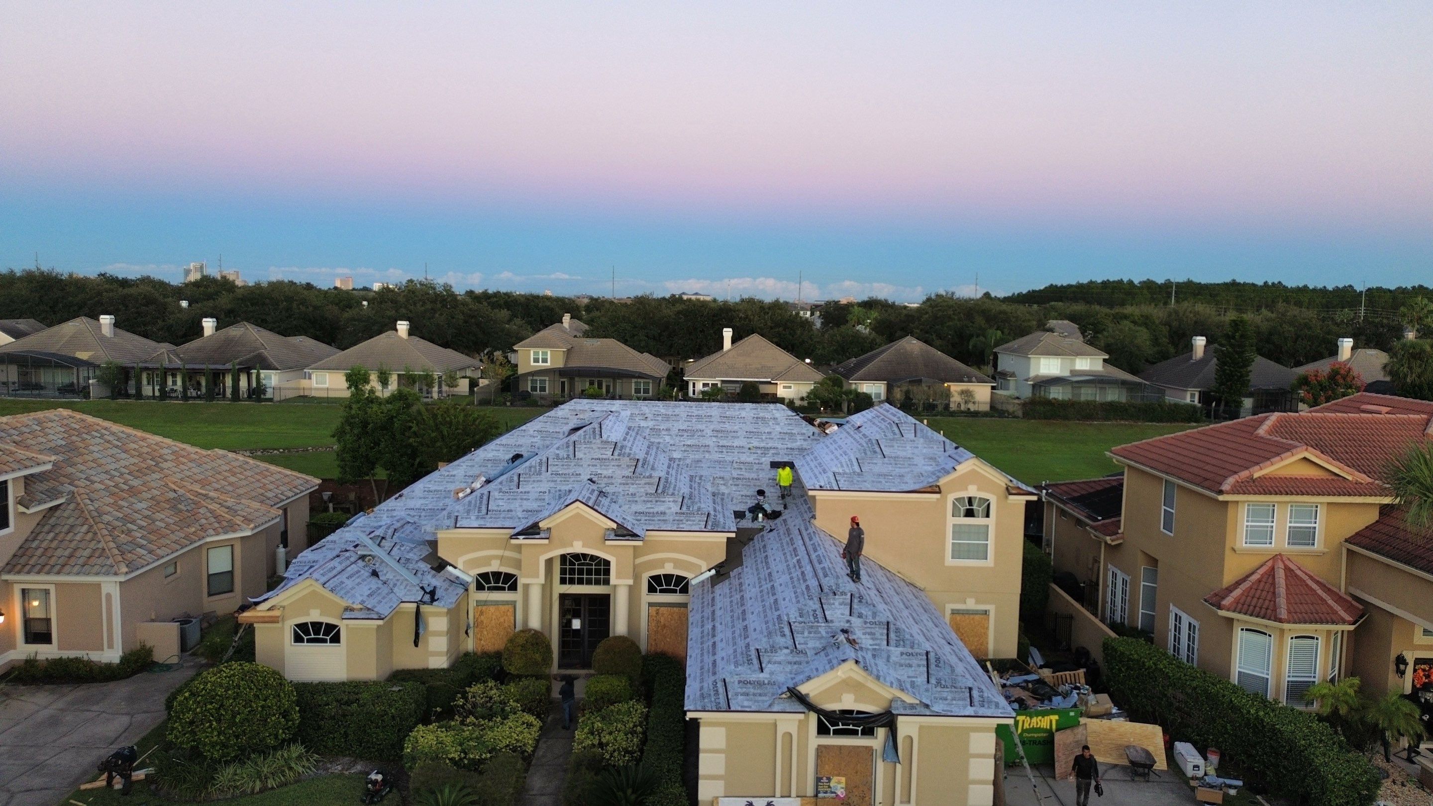Full Concrete Tile Roof Replacement with Polyglass Underlayment in Orlando by Fortified Roofing Solutions Corp.