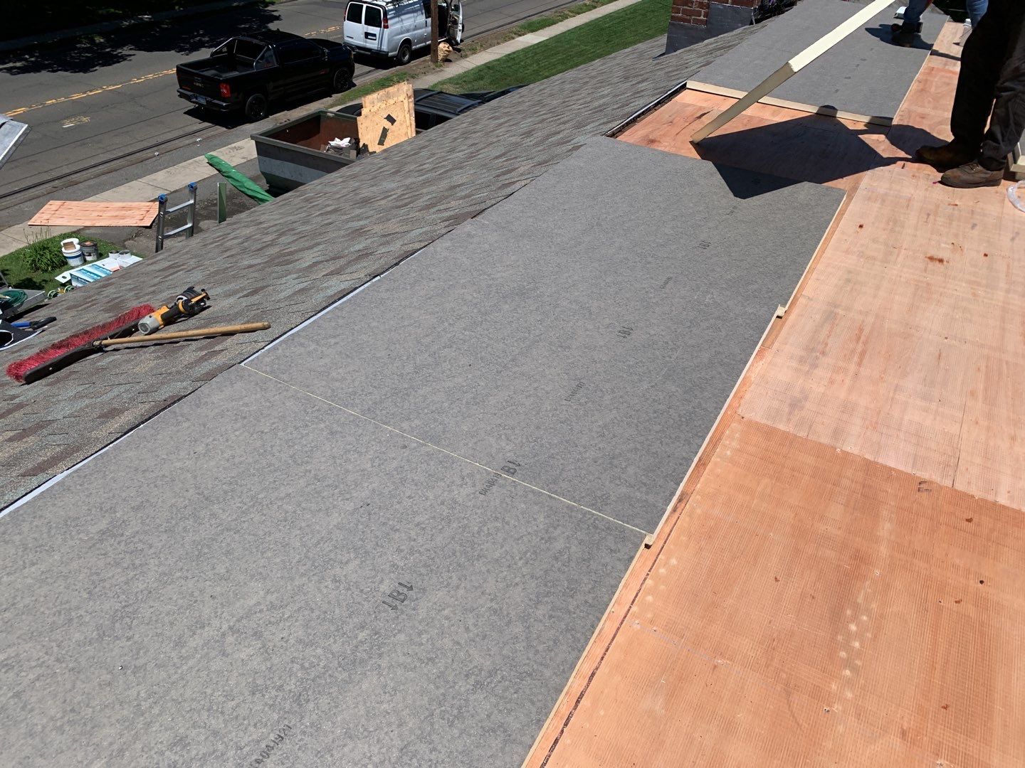 Residential Roofing Installation using Owens Corning Duration Driftwood by A Plus Exterior