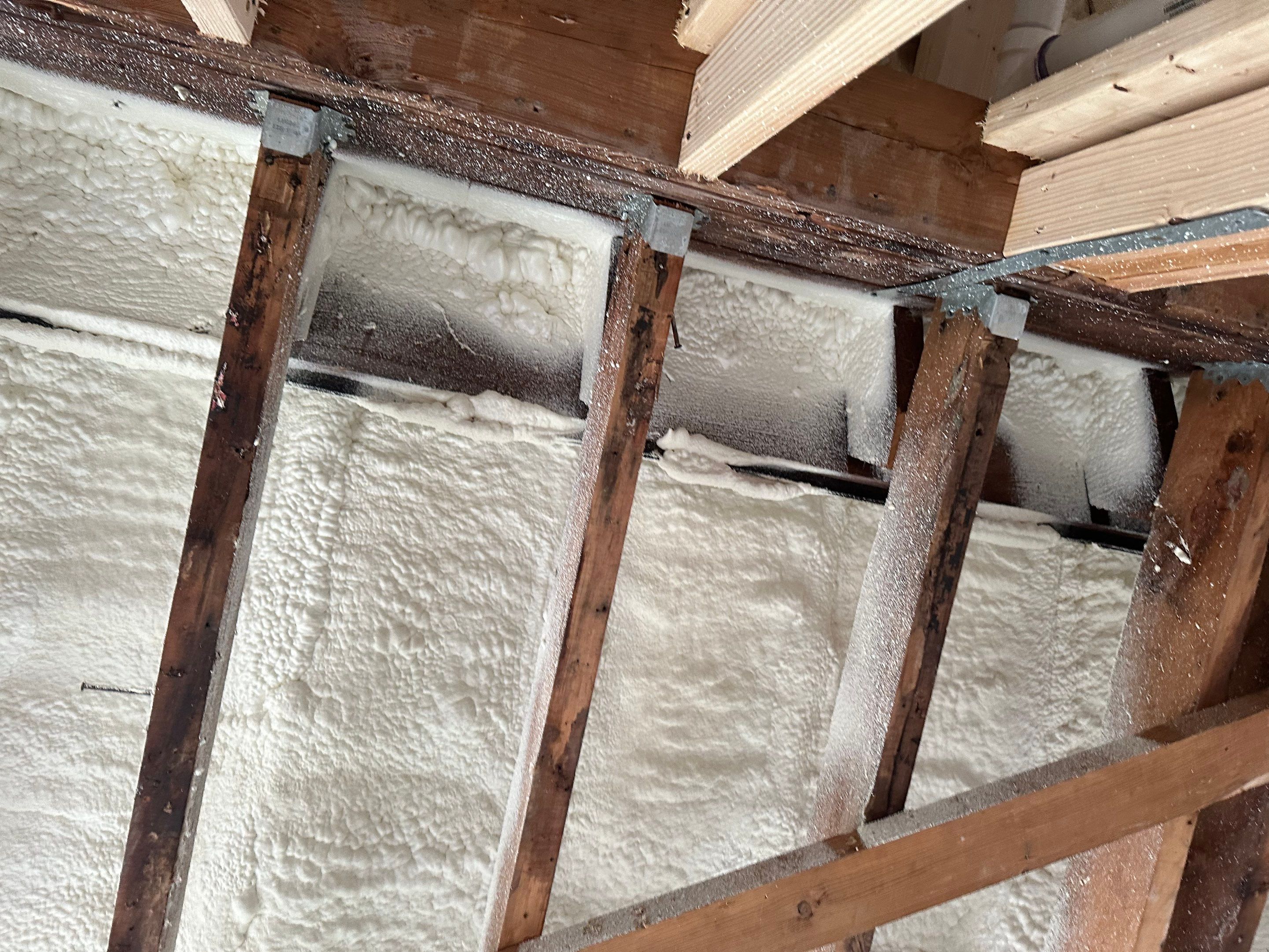 Attic Insulation using Closed Cell Spray Foam by NYS Foam & Energy