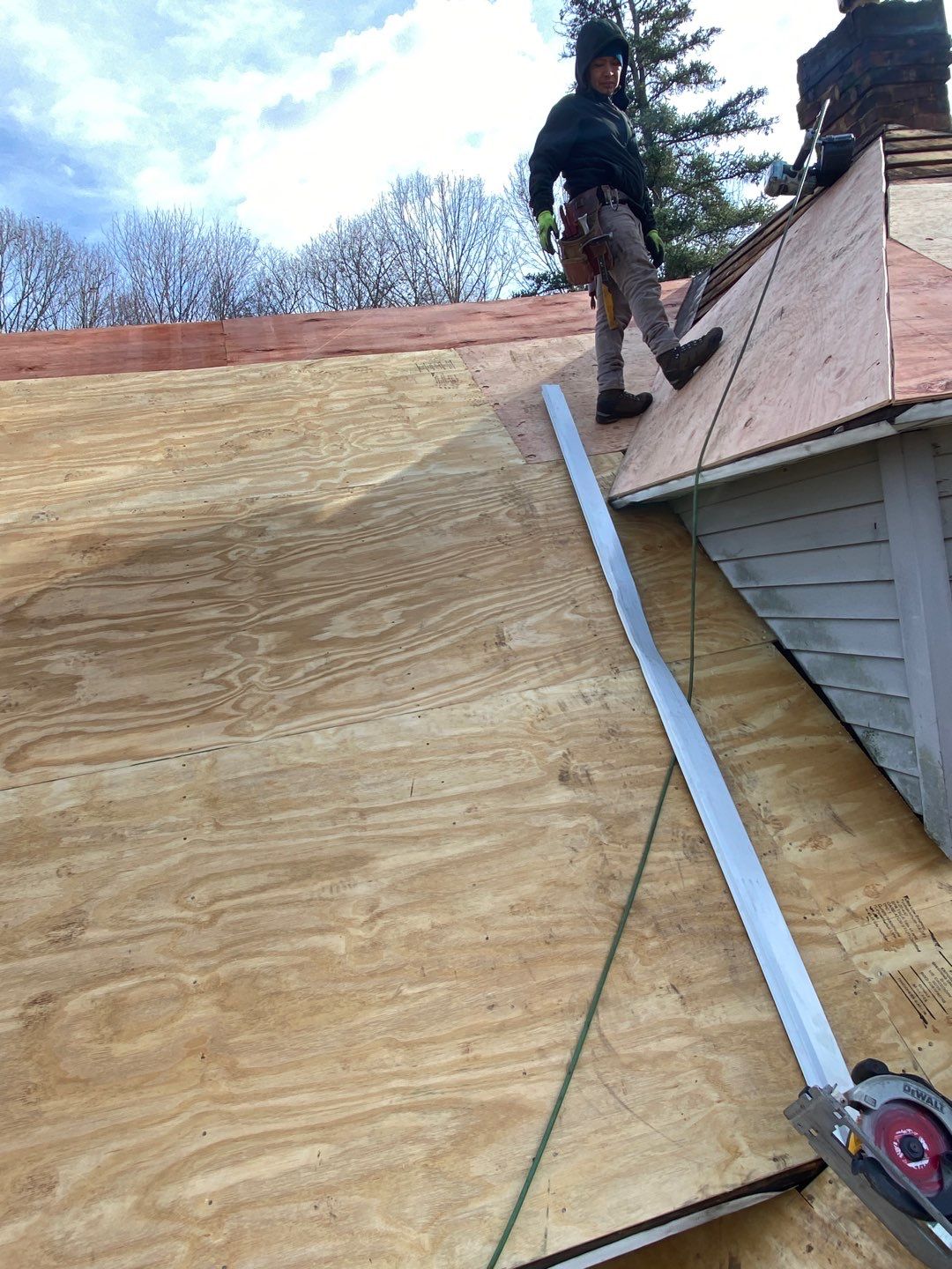 Residential Roofing Installation using Owens Corning TruDefinition Duration - Onyx Black by A Plus Exterior