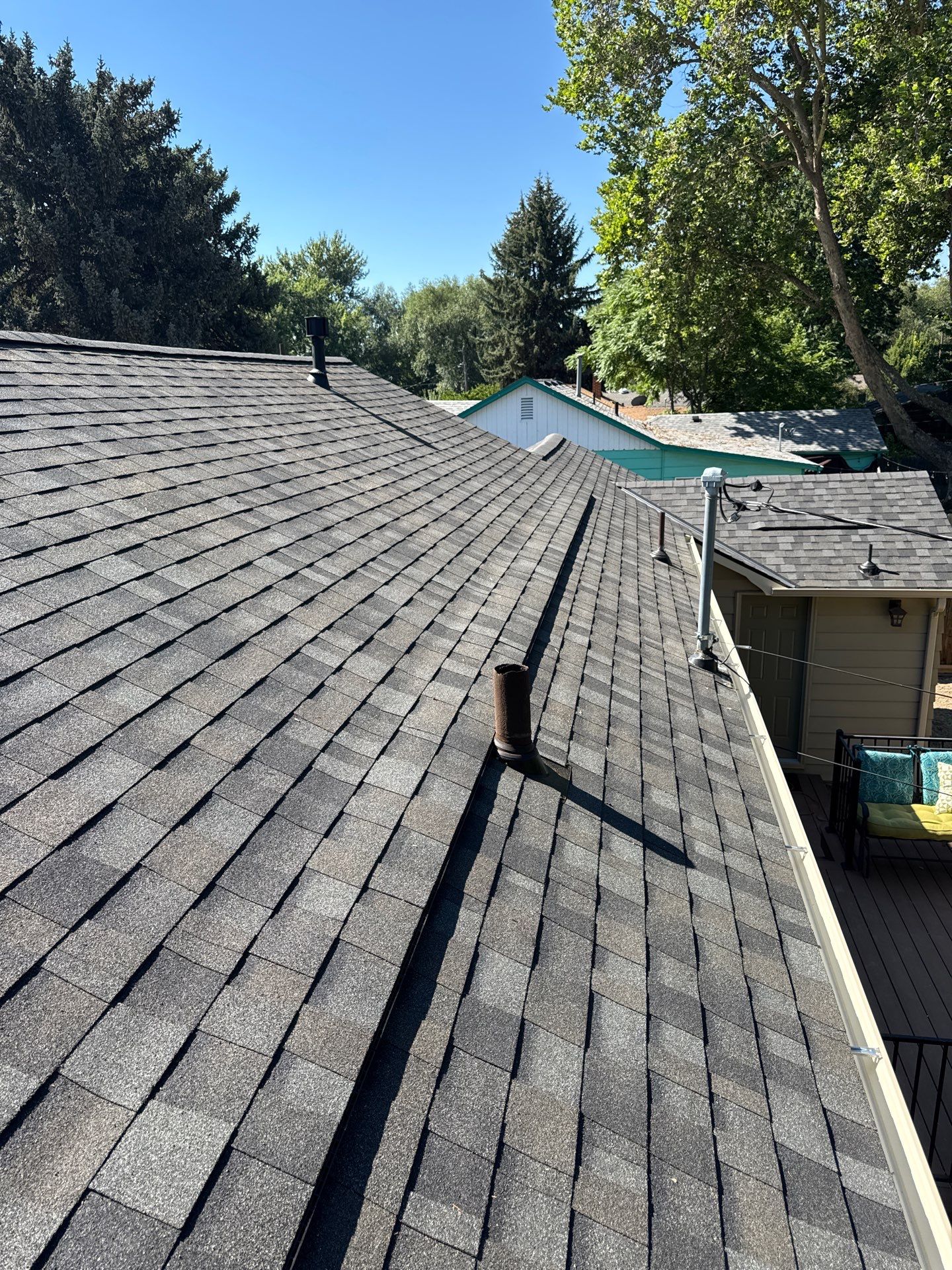 Residential Roof Replacement With Gray Architectural Shingles in Boise by Olive Roofing