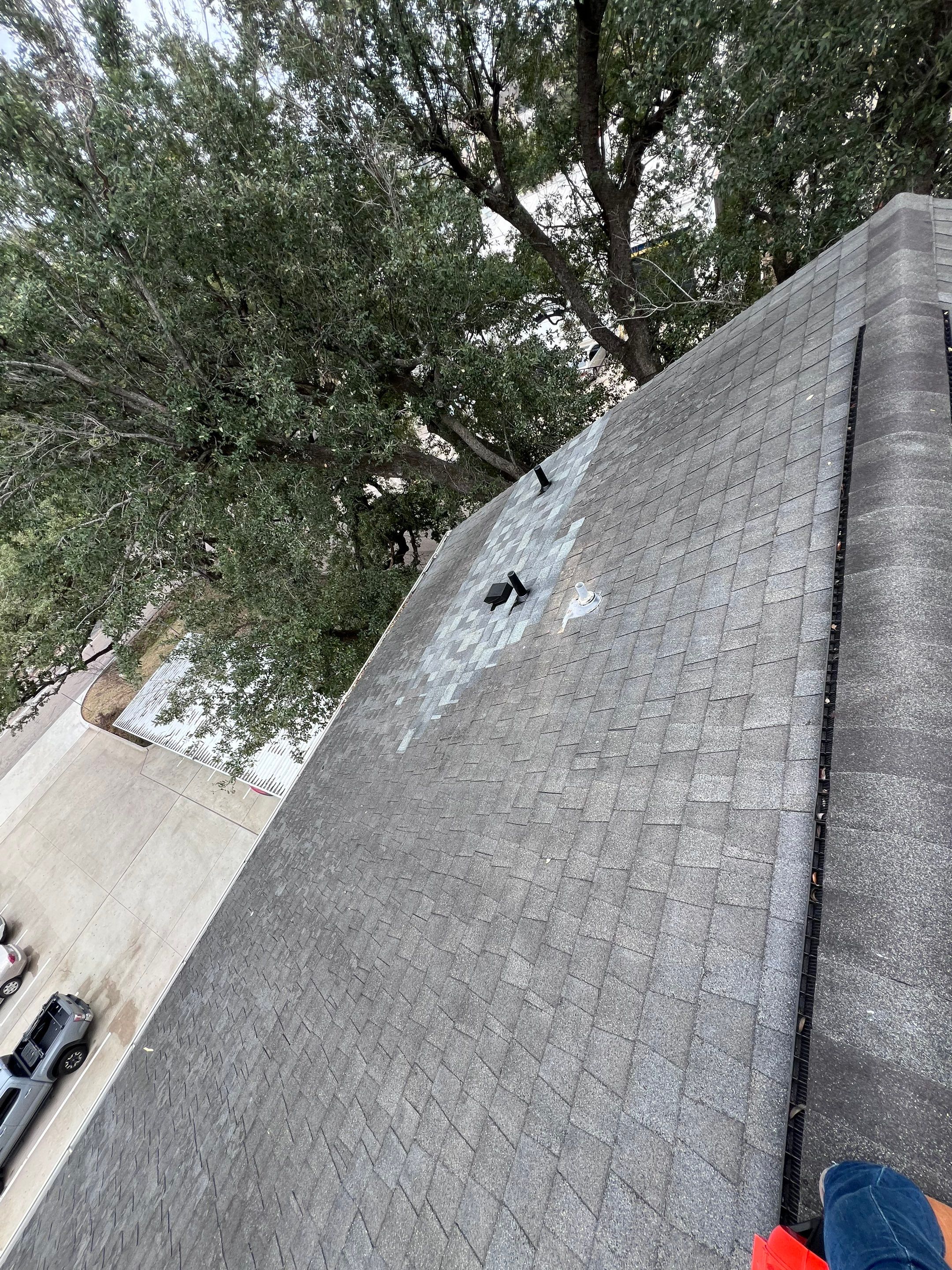 Hail Damage using Owen's Corning Duration (Lifetime) Shingles by Roof Repair Company
