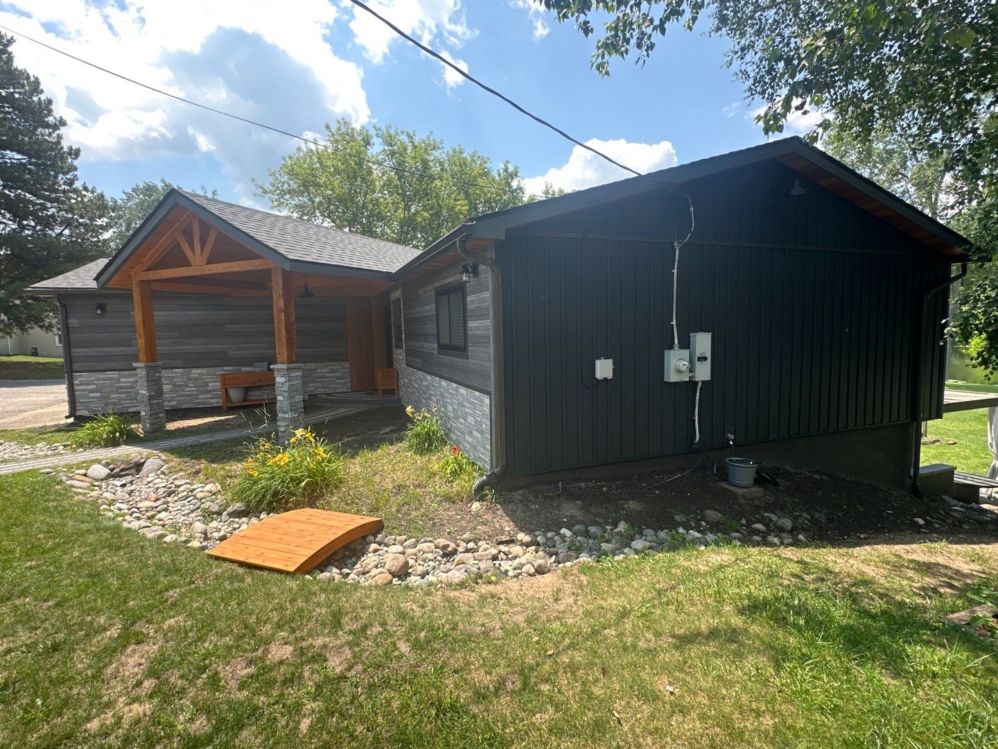 Siding Replacement using Alside Gray Oak by 180 Contractors