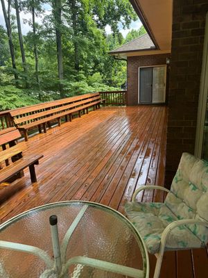 Wood Deck using Wood Sealant