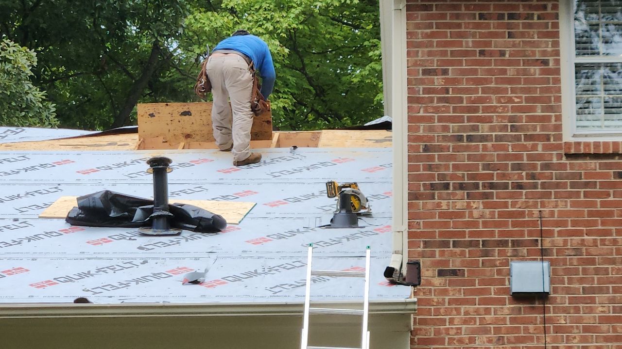 New Roof with Solar Panels by Just In Time Roofing and Restoration