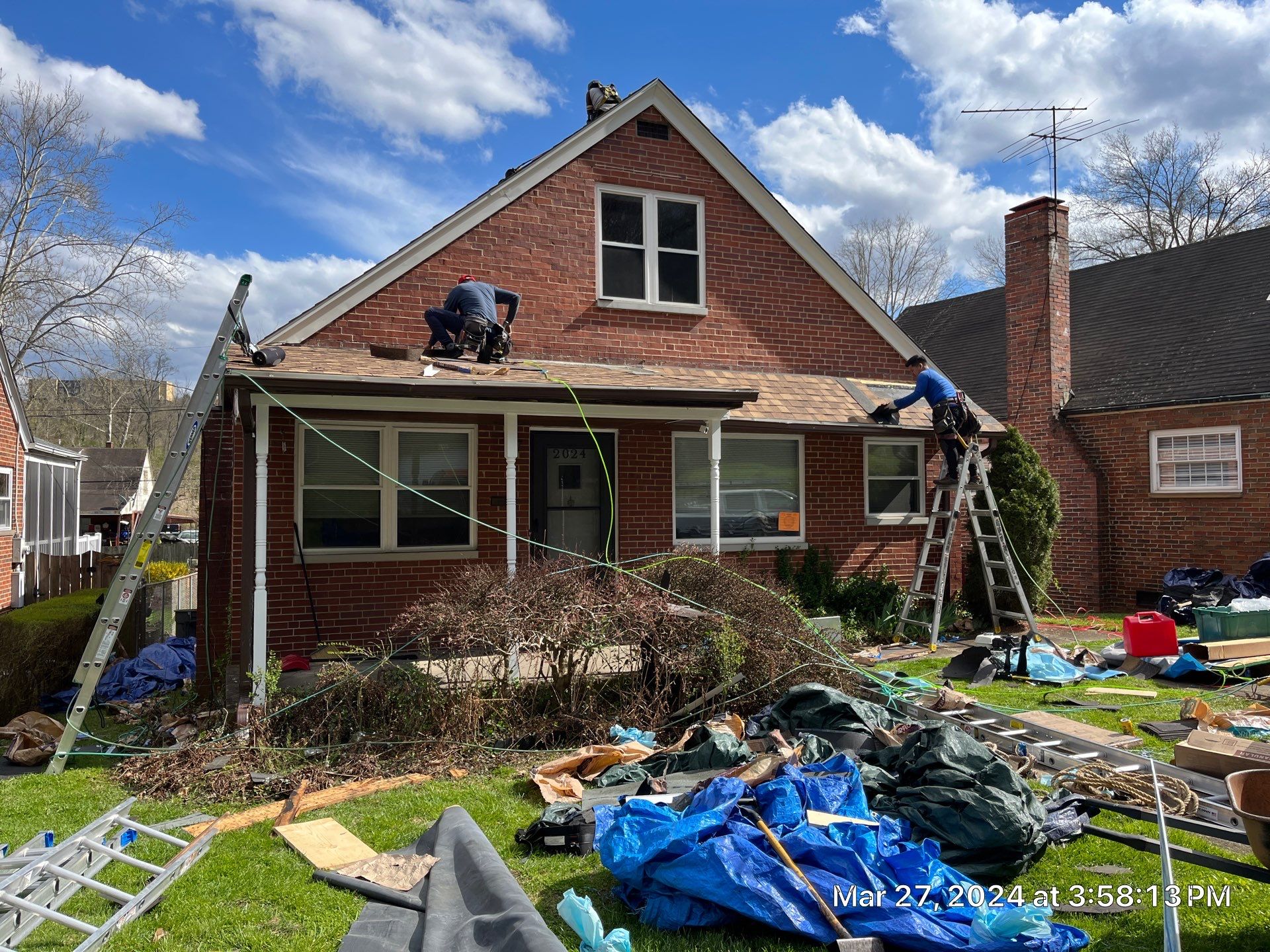 Residential Roofing Installation using Certainteed Landmark Pro Shingles by Fahey Roofing + Contracting