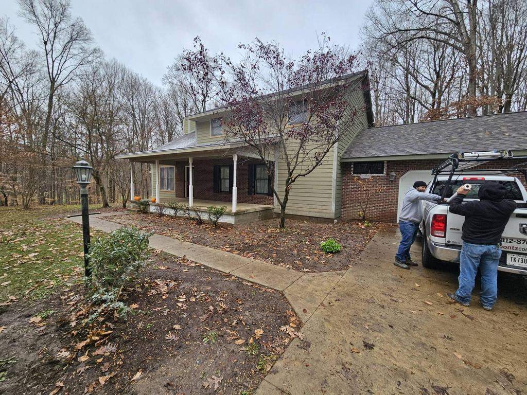 Siding Installation using Primed James Hardie & Straight Edge Shakes by Koontz Construction