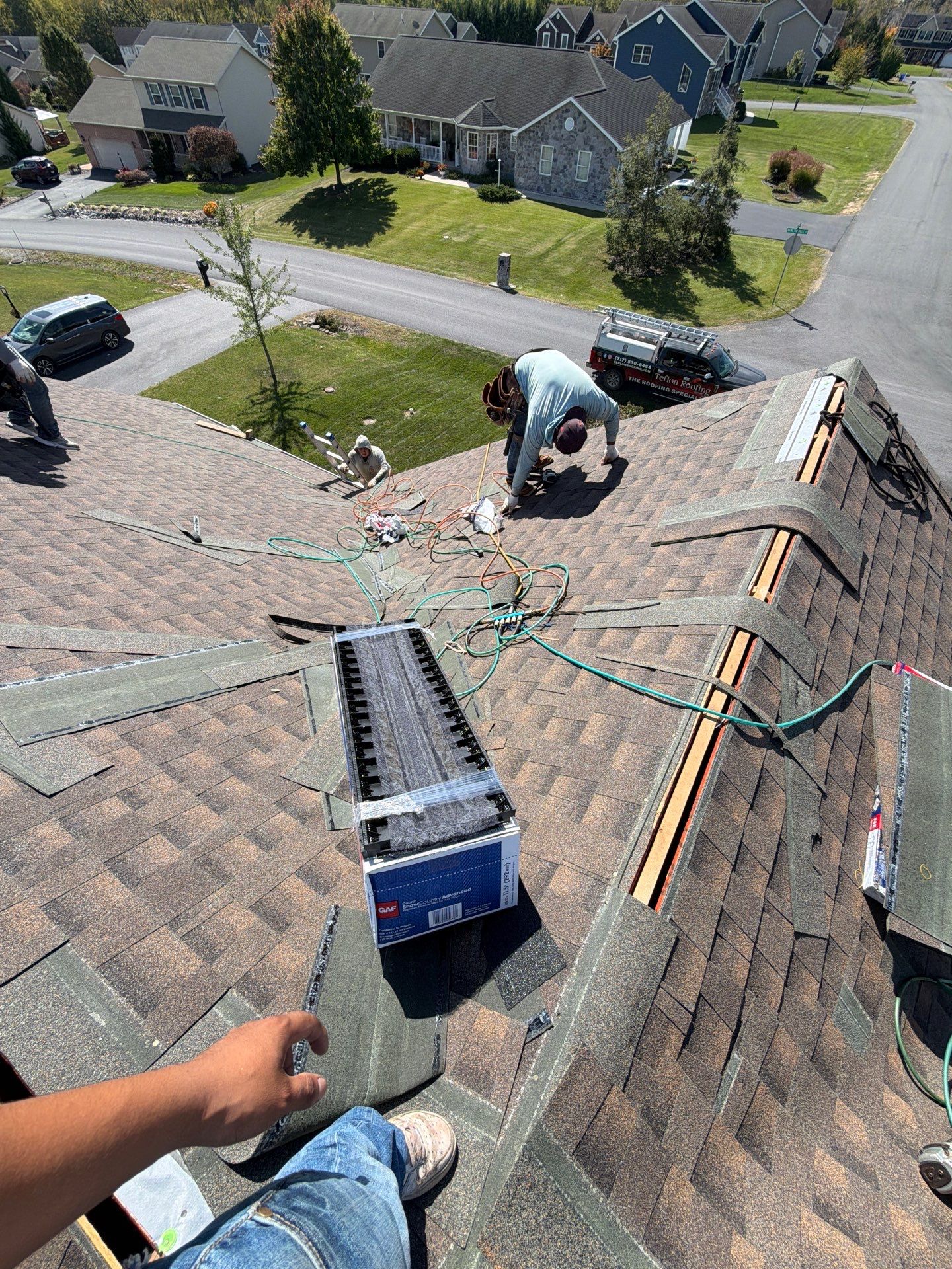 Residential Roof Installation Featuring GAF Timberline HD Shingles in Chambersburg by Teflon Roofing