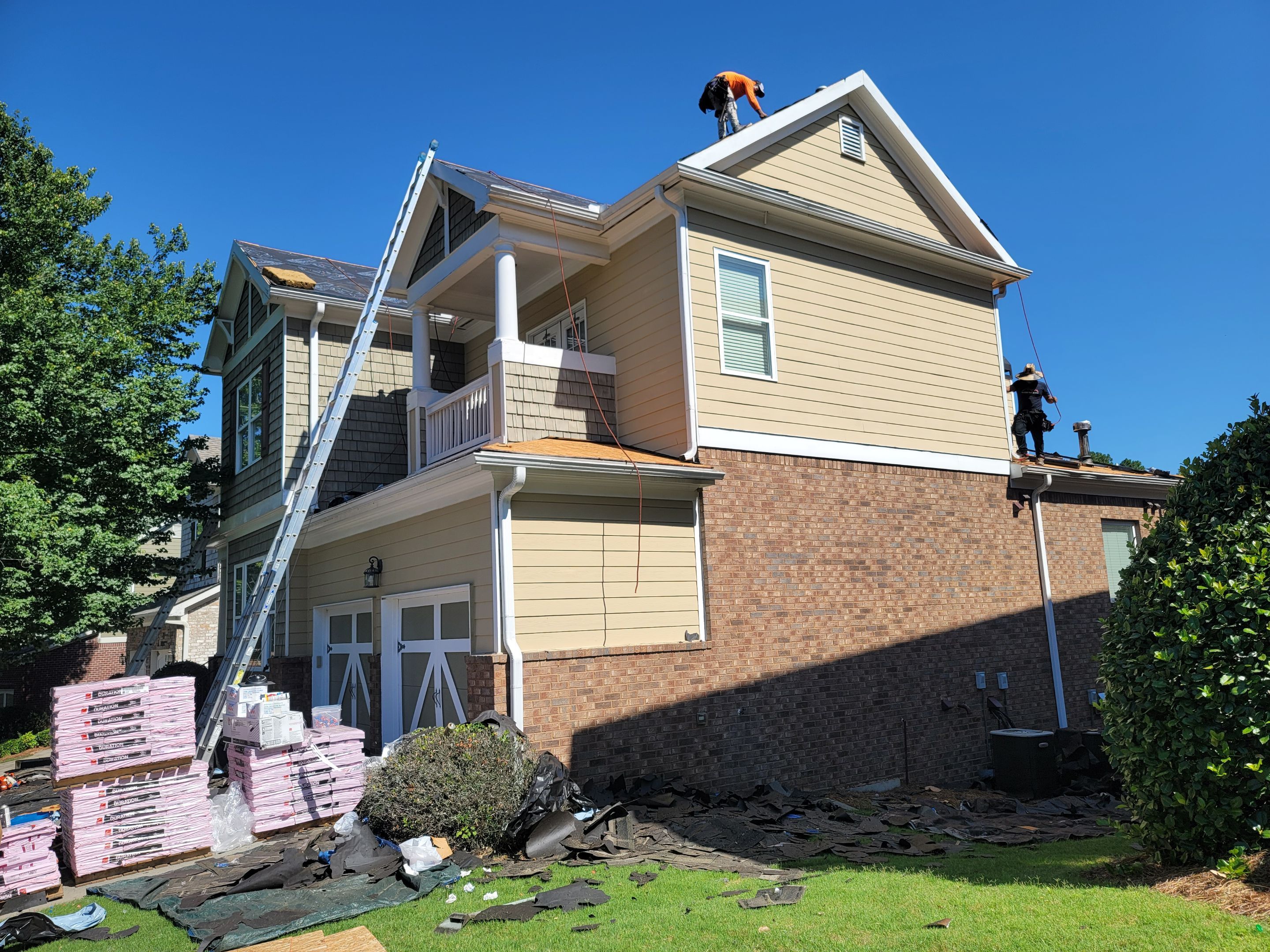 Residential Roofing Installation using Owens Corning by Inspector Roofing and Restoration