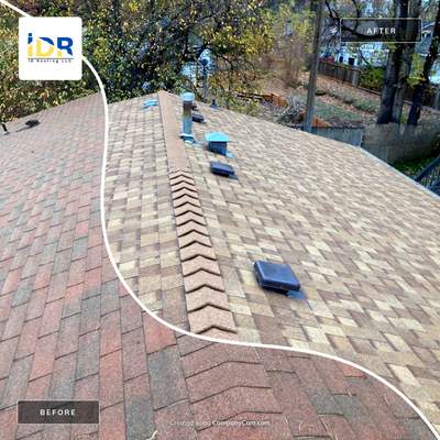 Boise home with new Duration Shingles in Desert Tan color