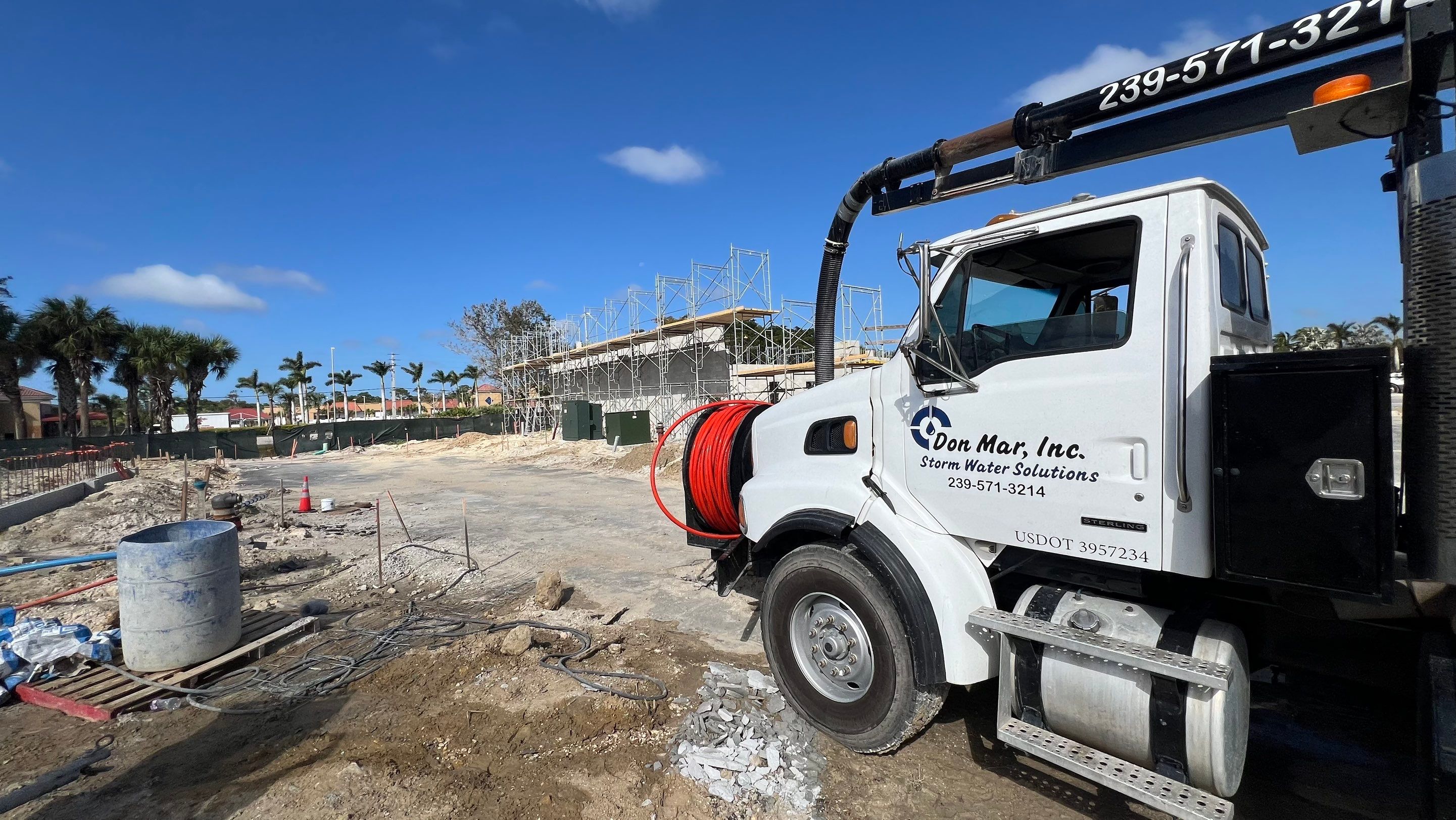 New Commercial Construction Sewer System Cleaning by Don Mar, Inc. Storm Water Solutions