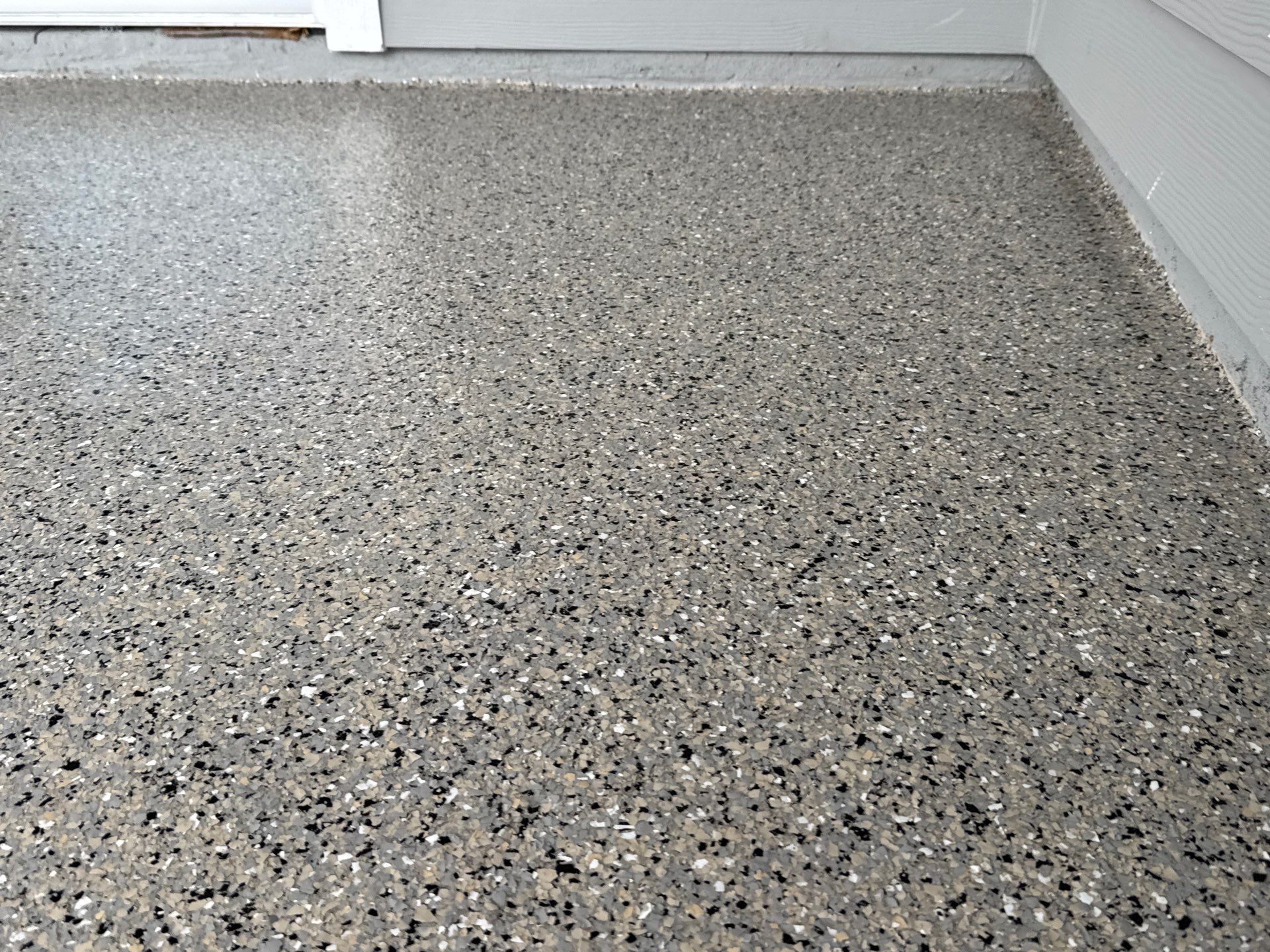 Back Porch in Mediterranean  by Cross Creek Concrete Coatings