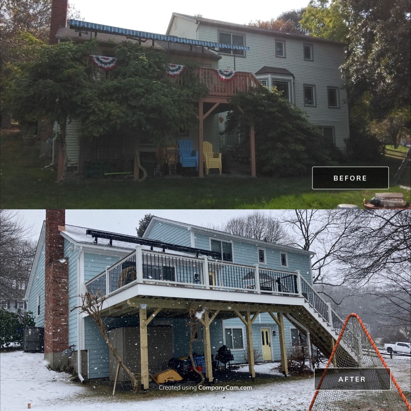 Beautiful Siding transformation using Cert. Cedar Impressions D/7 Perfection, Straight Bottom, Bermuda Blue by DiGiorgi Roofing and Siding Inc