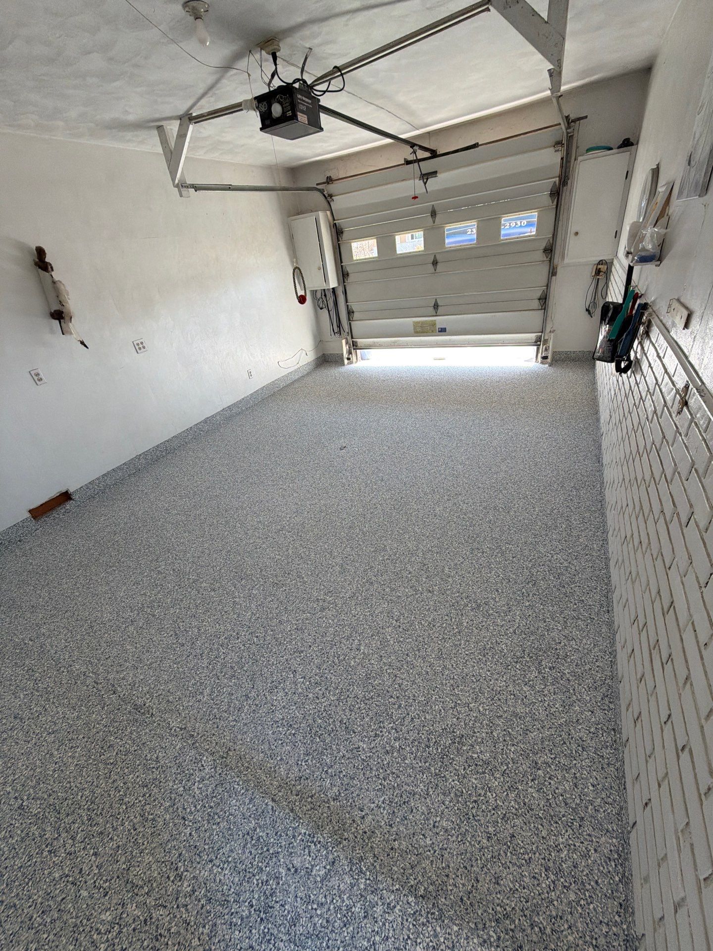 Garage Epoxy Flake Floor Installation – Muskegon, MI by Gordon Painting