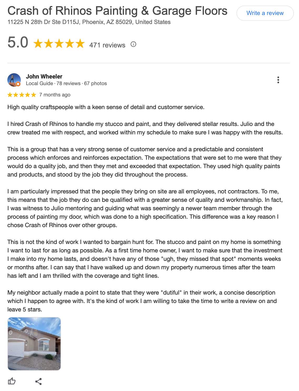Exterior Painting - Phoenix by Crash of Rhinos Painting & Garage Floors