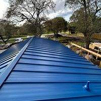 24ga 1.5" Snap-Lock Regal Blue by Total Roofing System The Metal Roof Experts