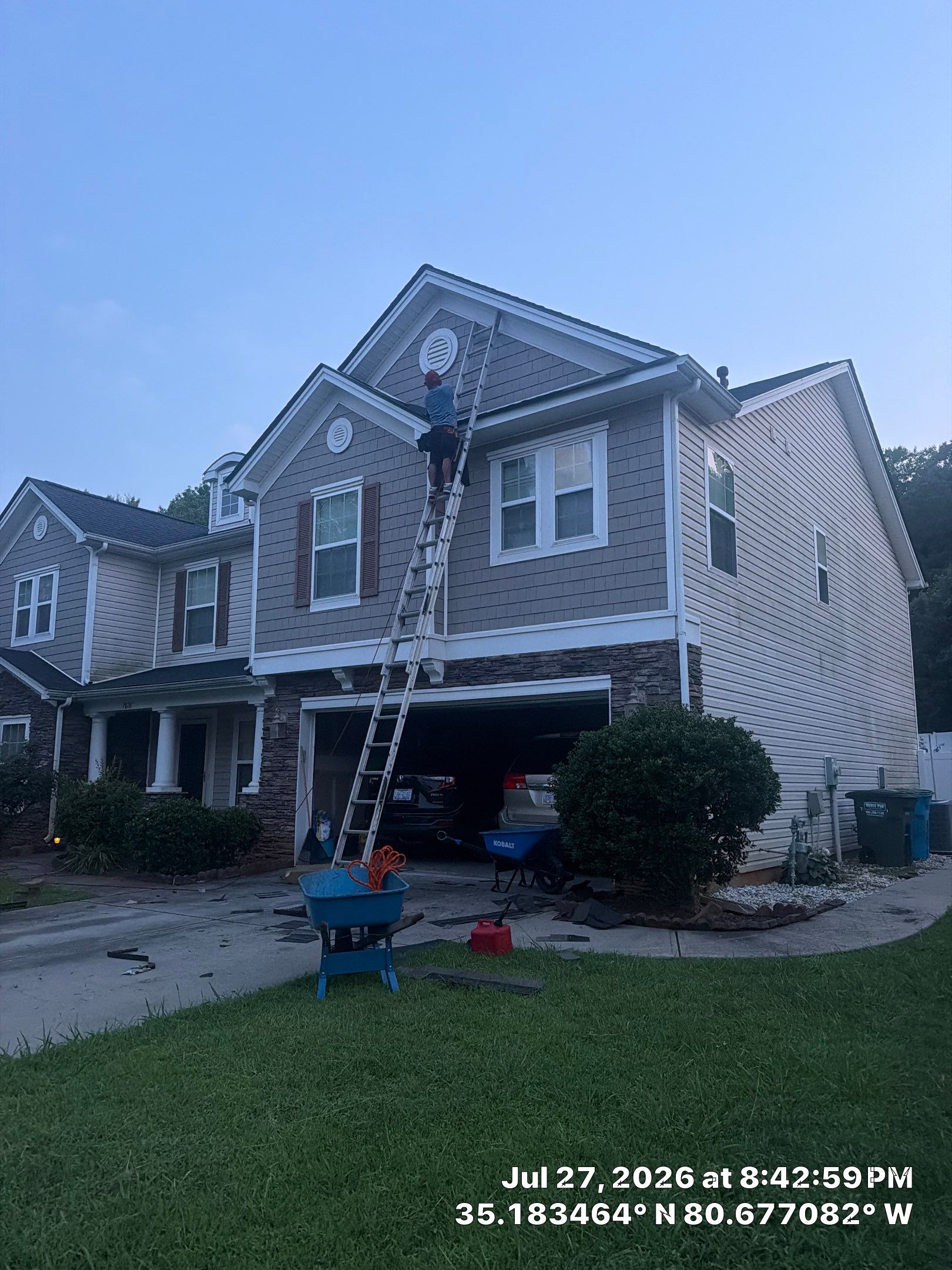 Roof replacement, interior and gutter repair by hail and wind damage by Just Brilliant Restoration JBR