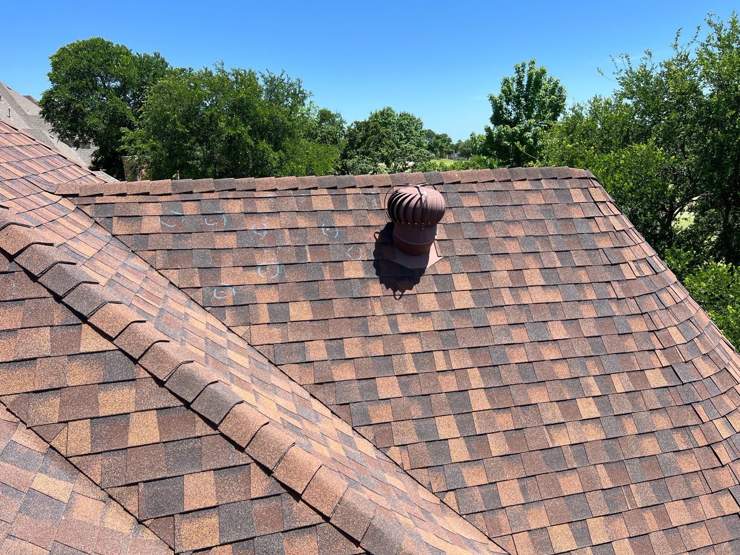 Residential Roofing Installation using Certainteed Landmark with custom Copper Turret by Becker Roofing and Exteriors