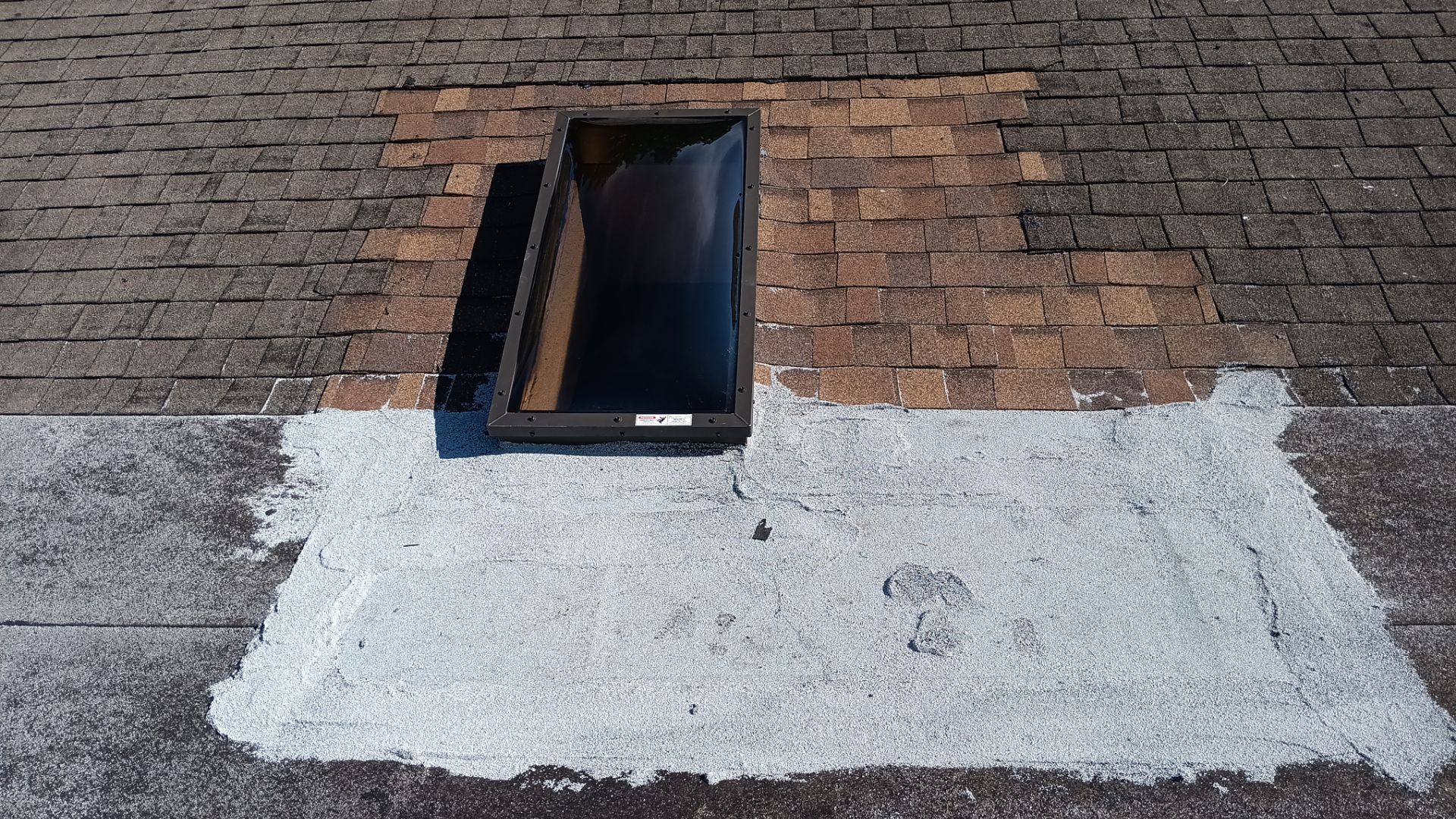 REPLACE NON APPROVED SKYLIGHT ALONG WITH CLOGED GUTTER by Morton Roofing, Inc.