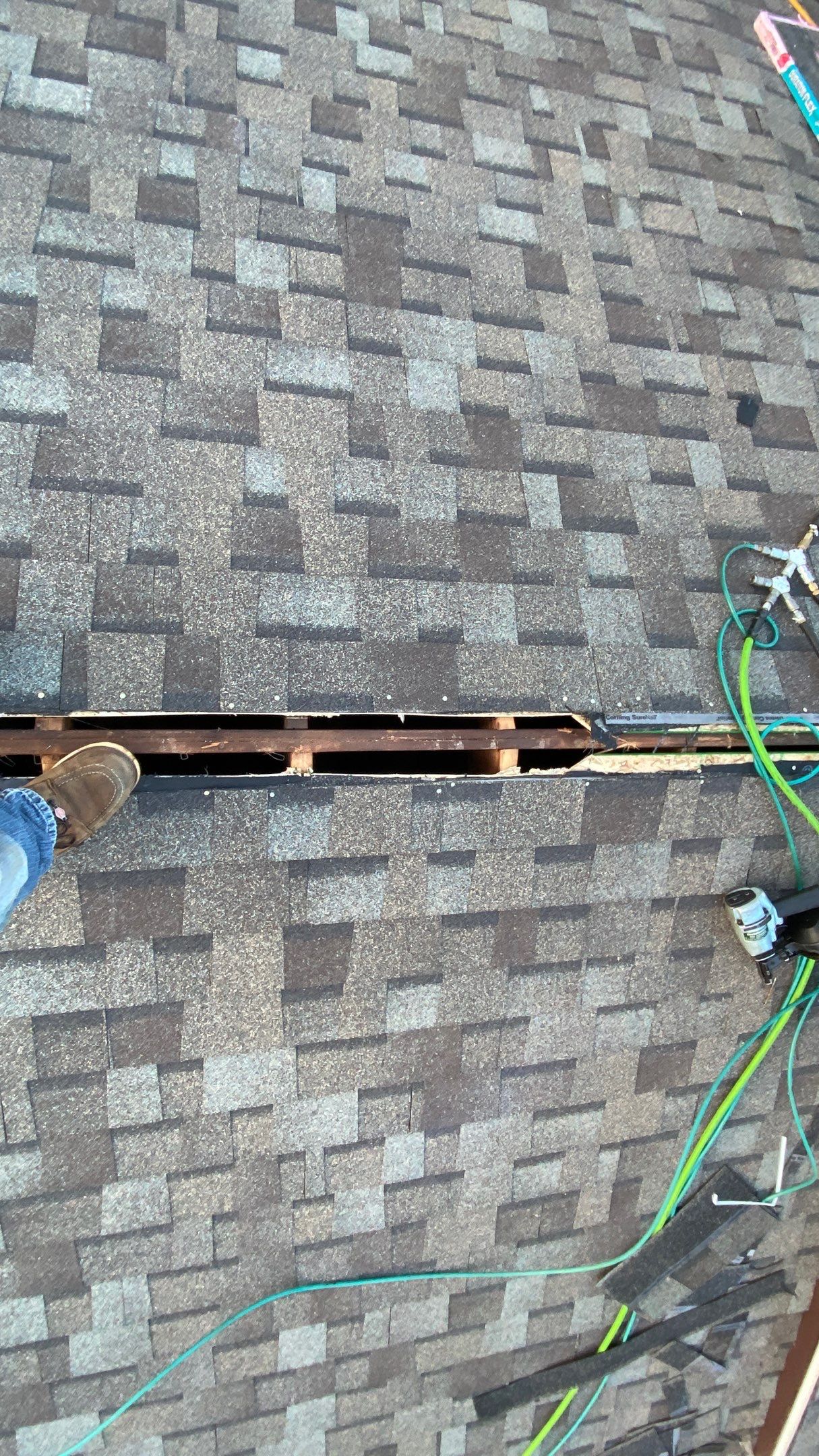 Residential Roofing Installation using Owens Corning Driftwood by 180 Contractors