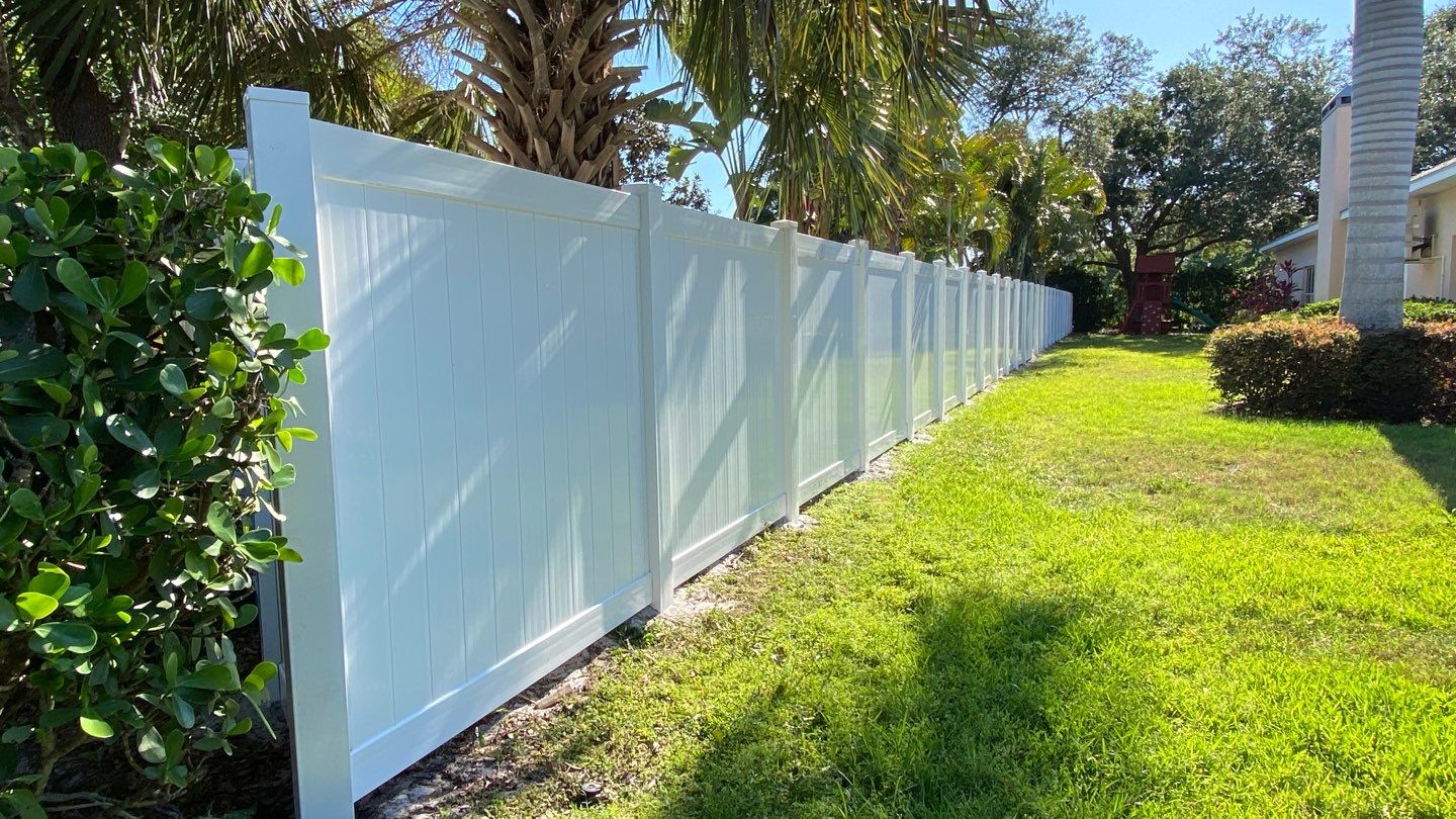 Bradenton, FL 6ft. Tall White Vinyl Privacy Fence by Asap fence and gates, LLC