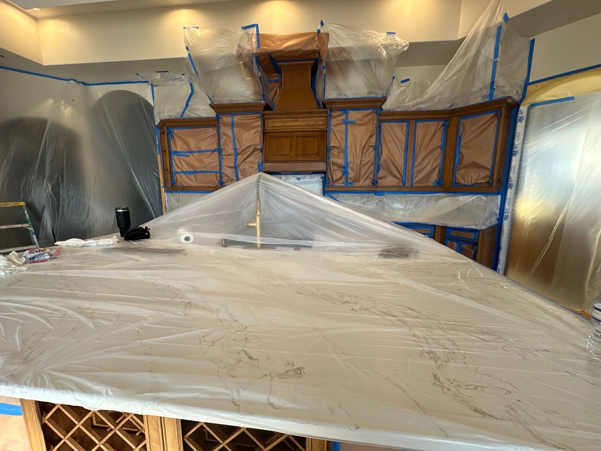 Two Tone Cabinets Repaint by Fresh Coat Painters