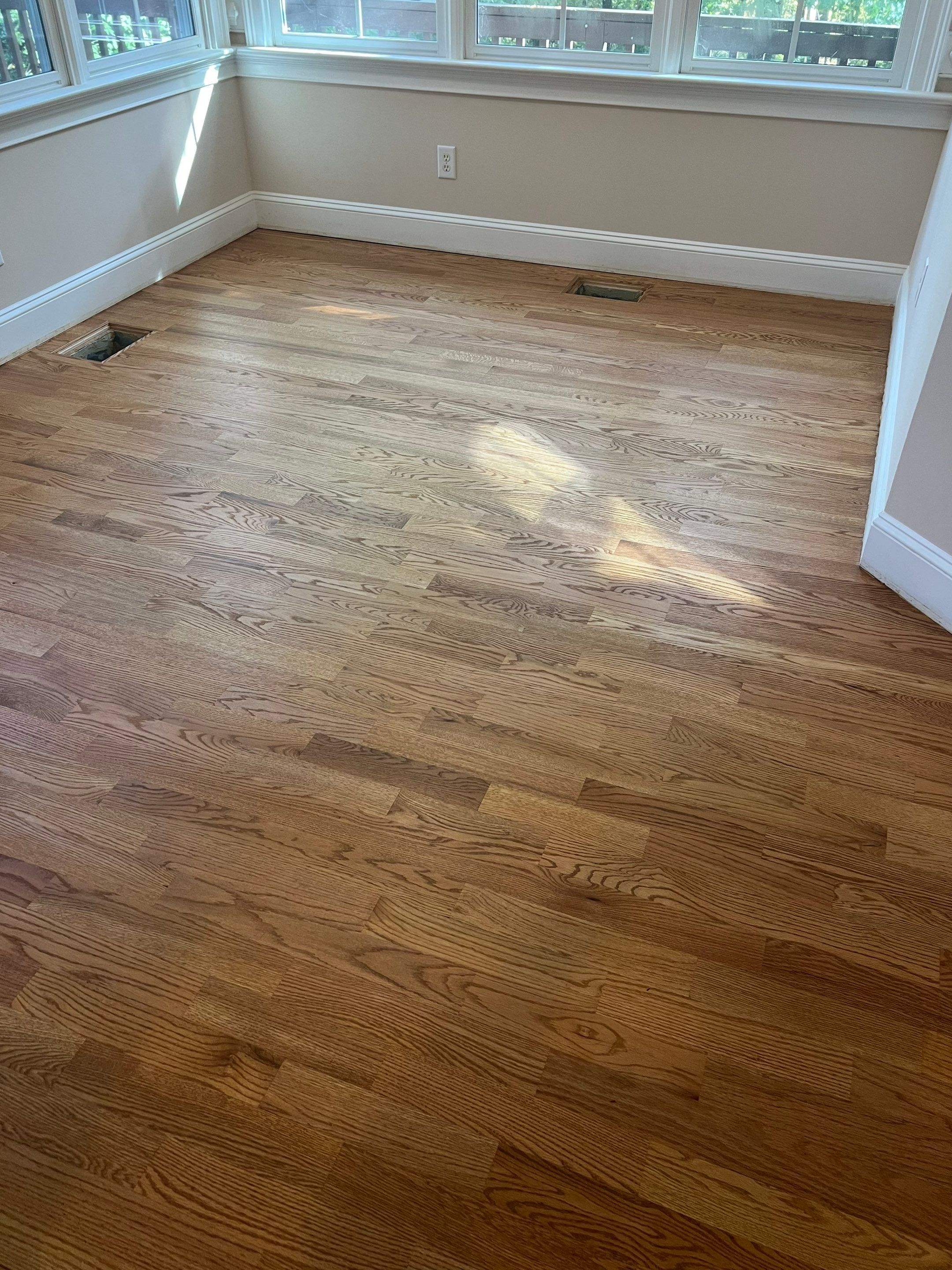 A beautiful refinishing project in The Oaks, Chapel Hill by Accent Custom Floors