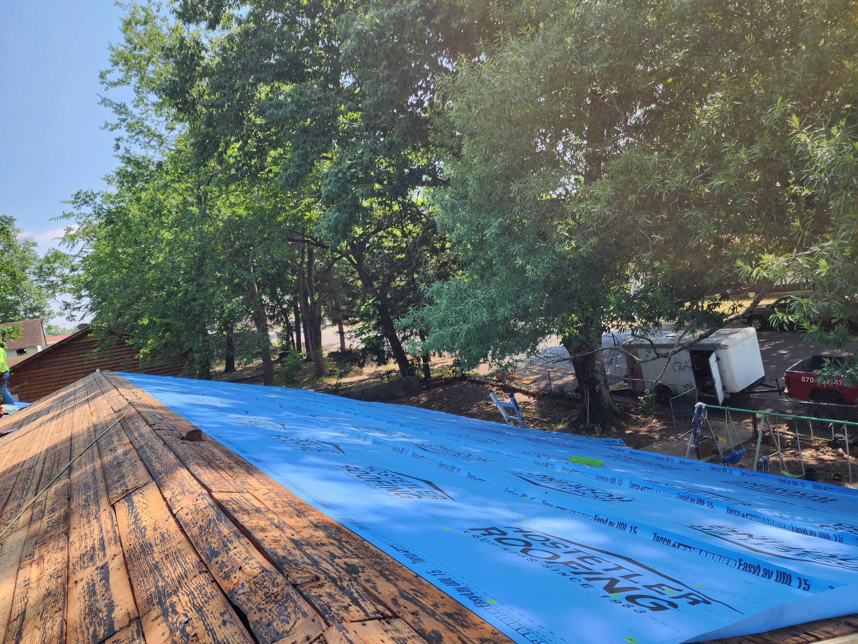 Residential Roofing Installation using 29 Gauge Galvalume Metal by Hostetler Roofing