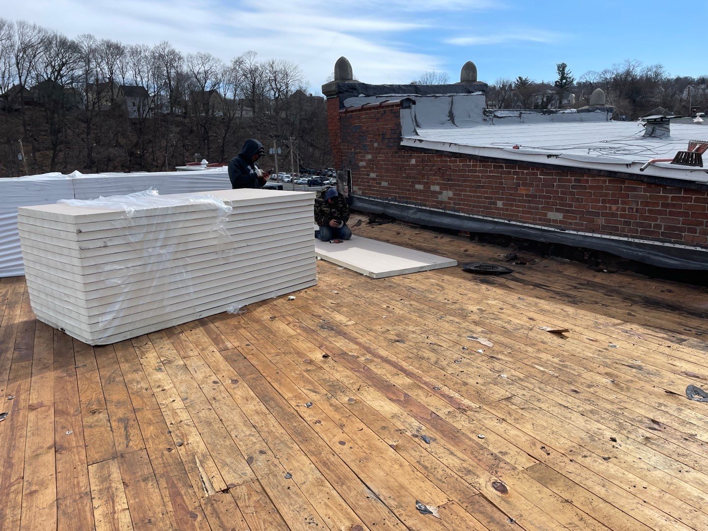 Commercial Roofing Installation using EPDM  by A Plus Exterior