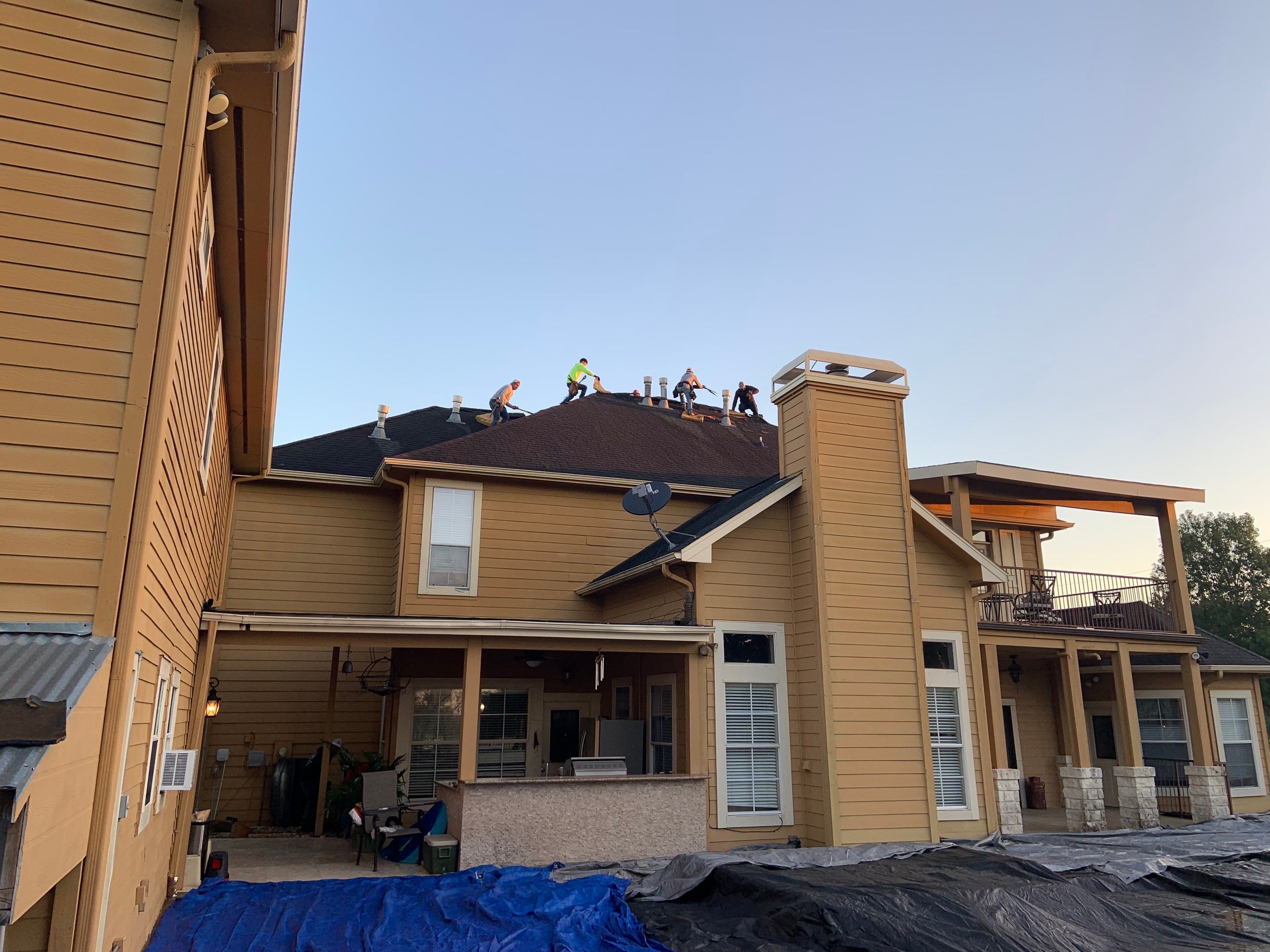 Residential Roofing Installation using Owen's Corning Duration (Lifetime) Shingles by Roof Repair Company