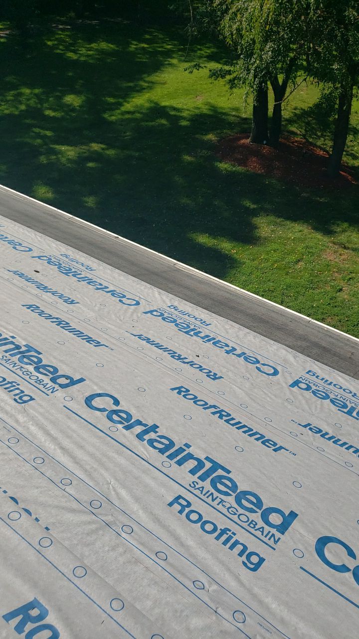 Marshall Roofing Project - Landmark Pro Max Def Pewterwood Designer Shingles by RM Banning, Inc.