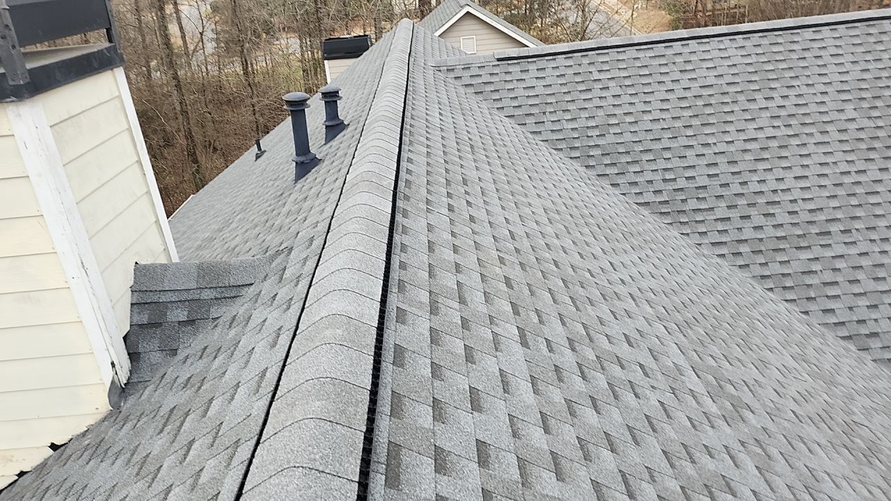 This roof was brought by Farmers Insurance - Residential Roofing Installation by Georgia Roof Advisors