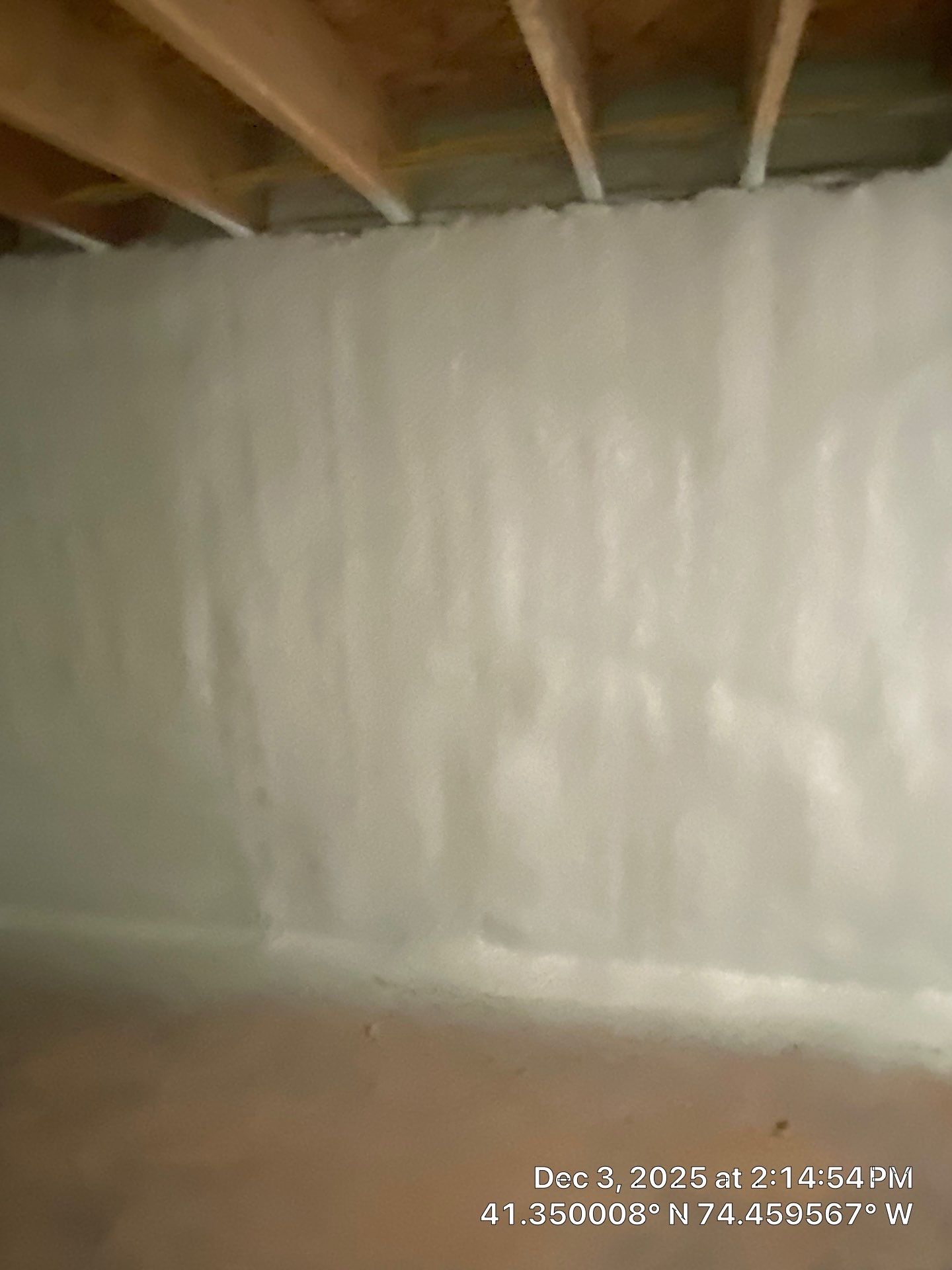Basement Exterior Walls using Closed Cell Spray Foam by NYS Foam & Energy