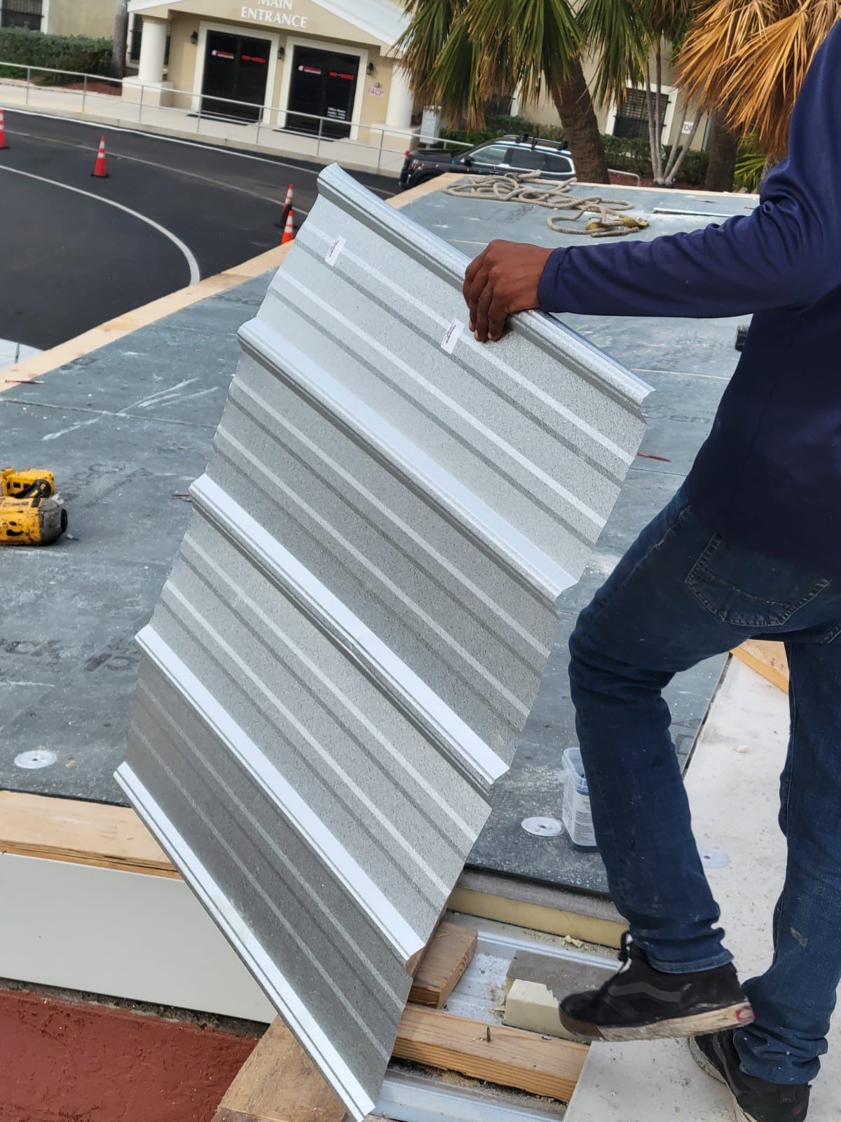 Emergency Repair on School from Storm Damage by Four Peaks Roofing